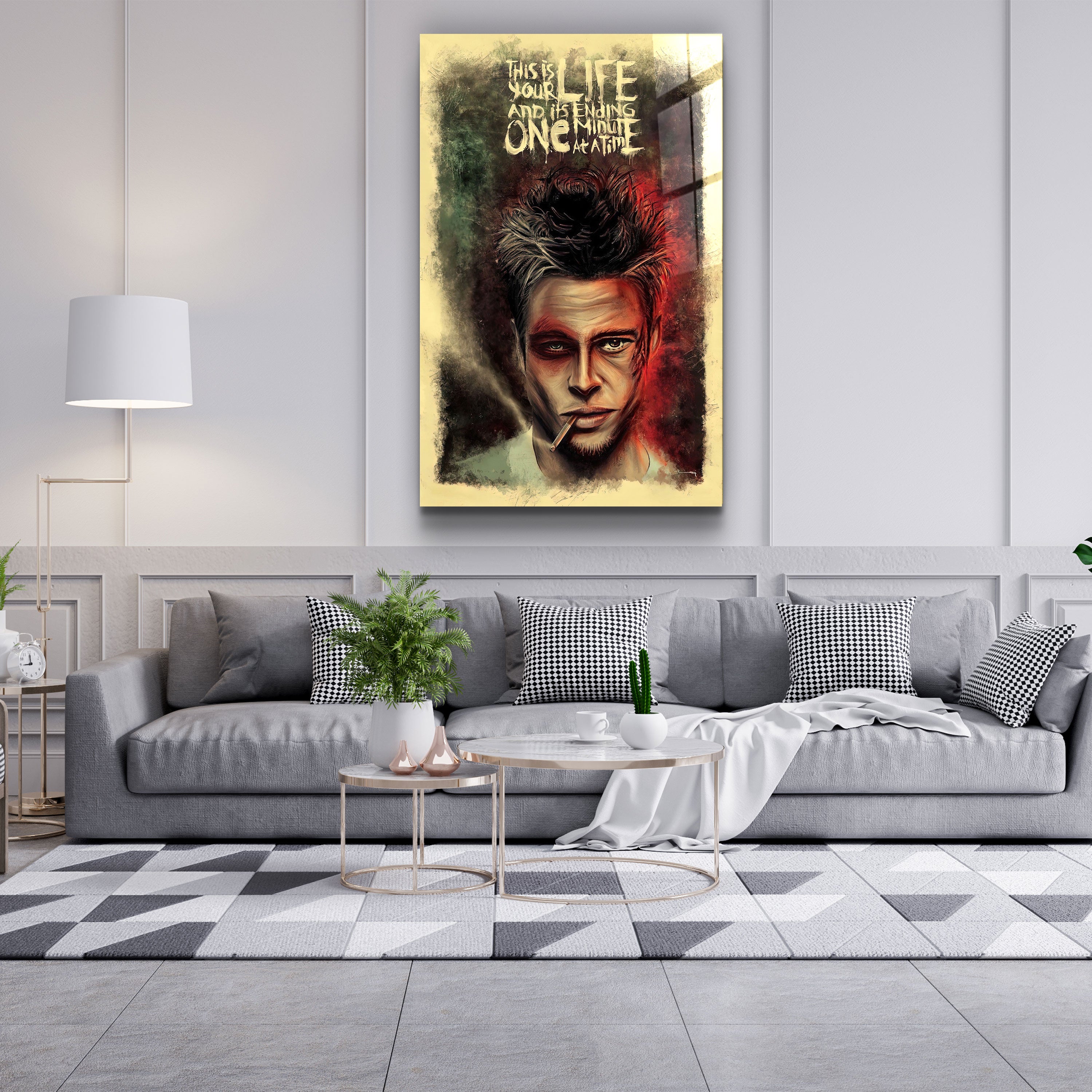 ・"Fight Club V1"・GLASS WALL ART