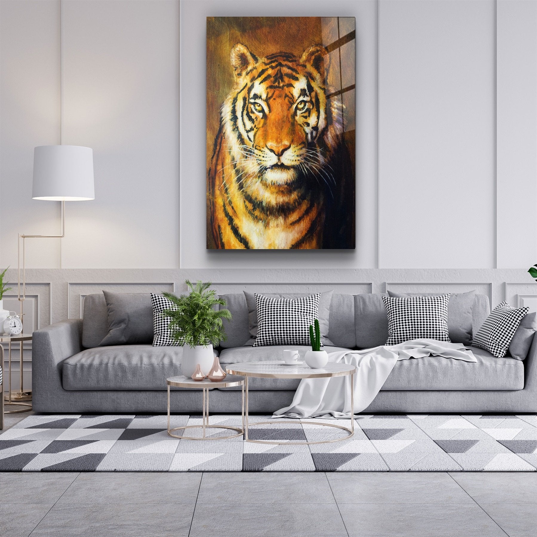 ・"Tiger 5"・Glass Wall Art