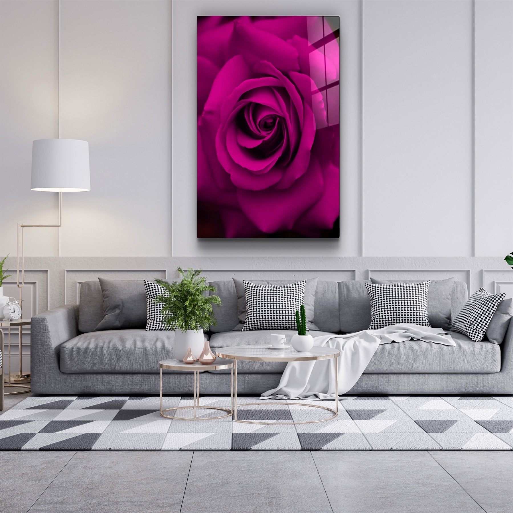 ・"Rose"・Glass Wall Art