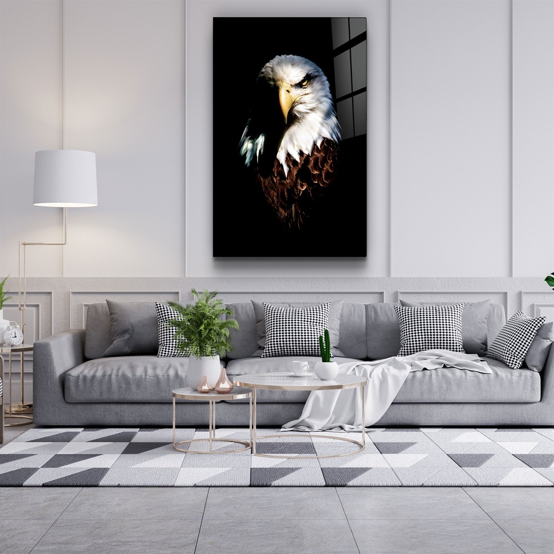 ・"Aigle"・Art mural en verre