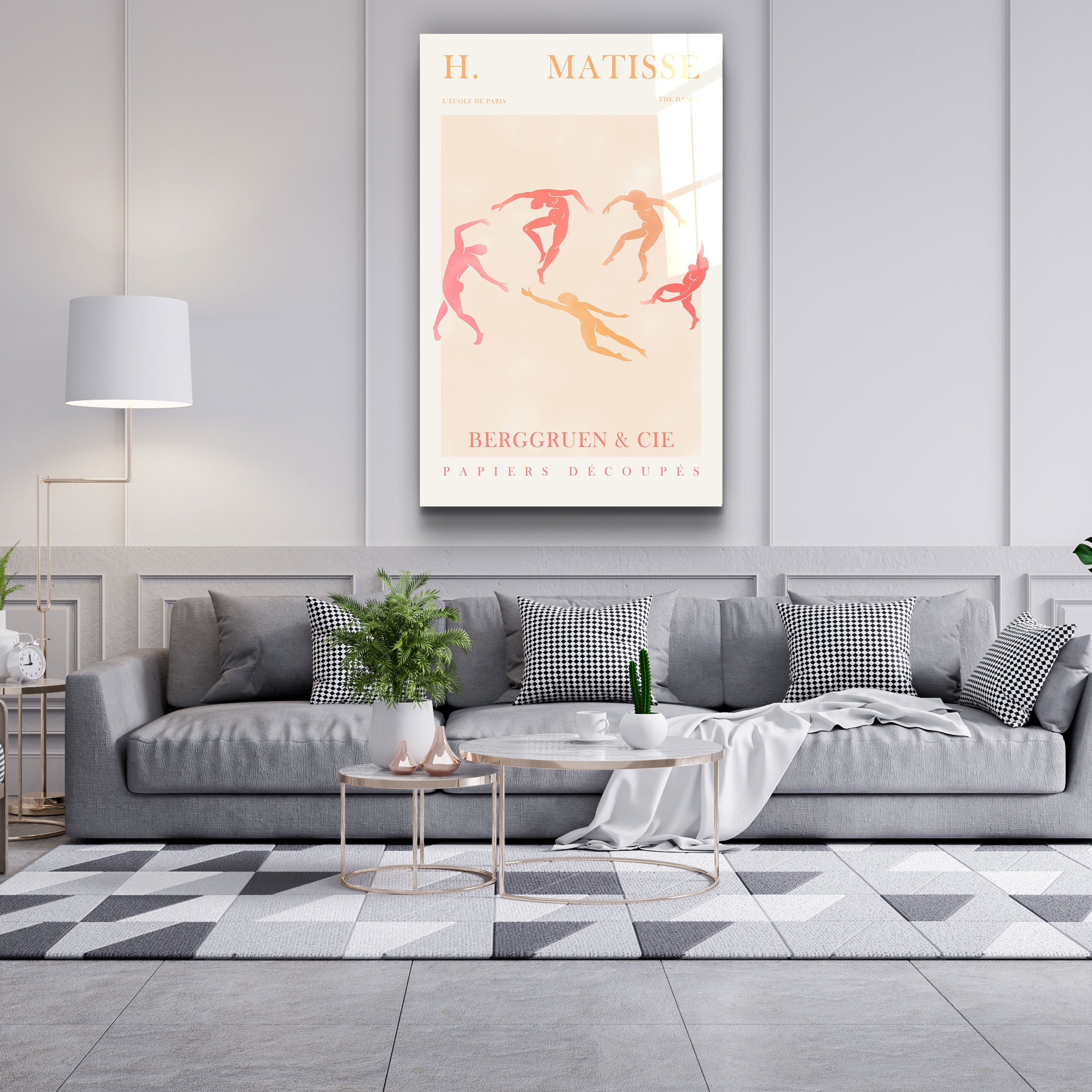 ・"H.Matisse - La Danse - Paris"・Gallery Print Collection Glass Wall Art