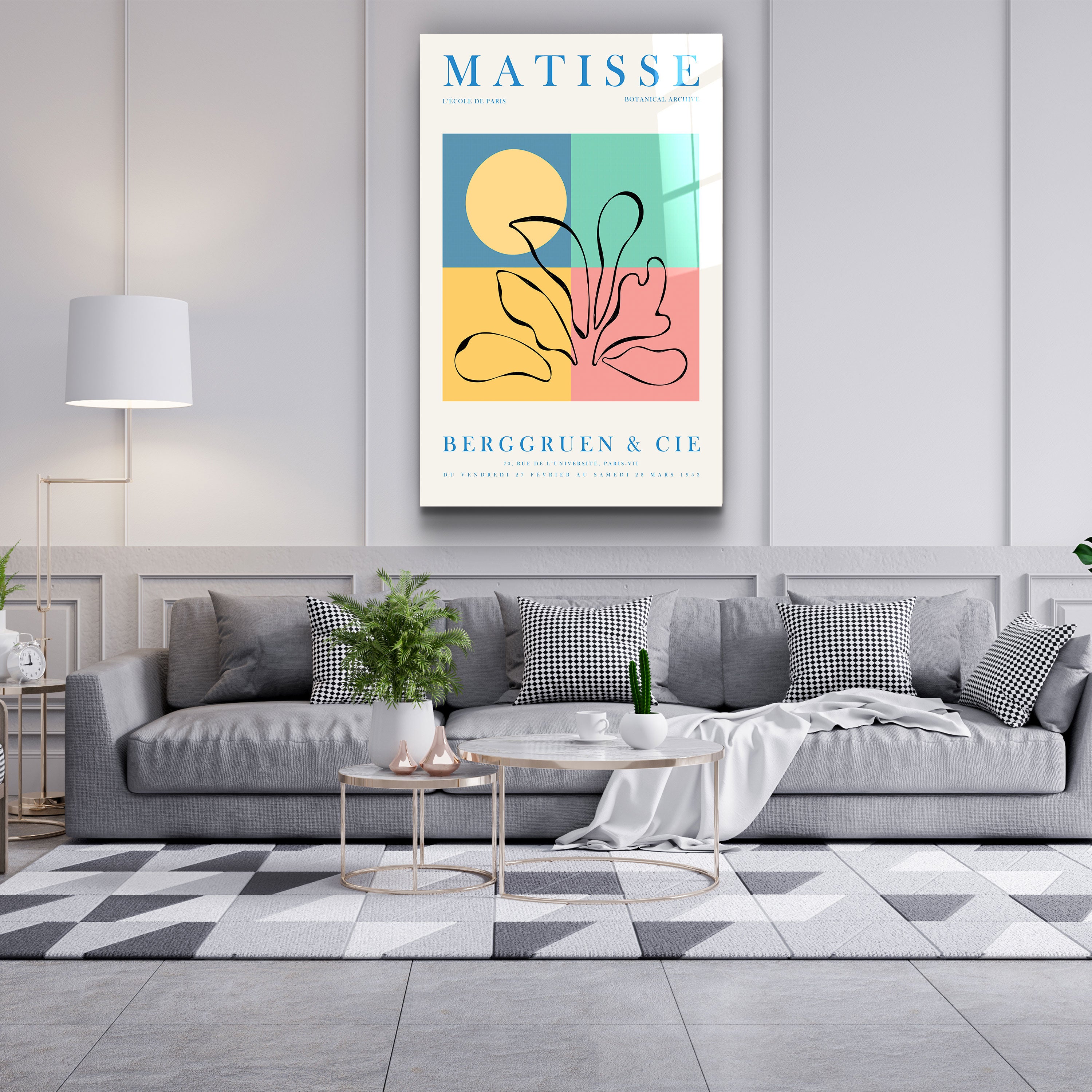 ・"H. Matisse Botanical Archive 1953"・Gallery Print Collection Glass Wall Art