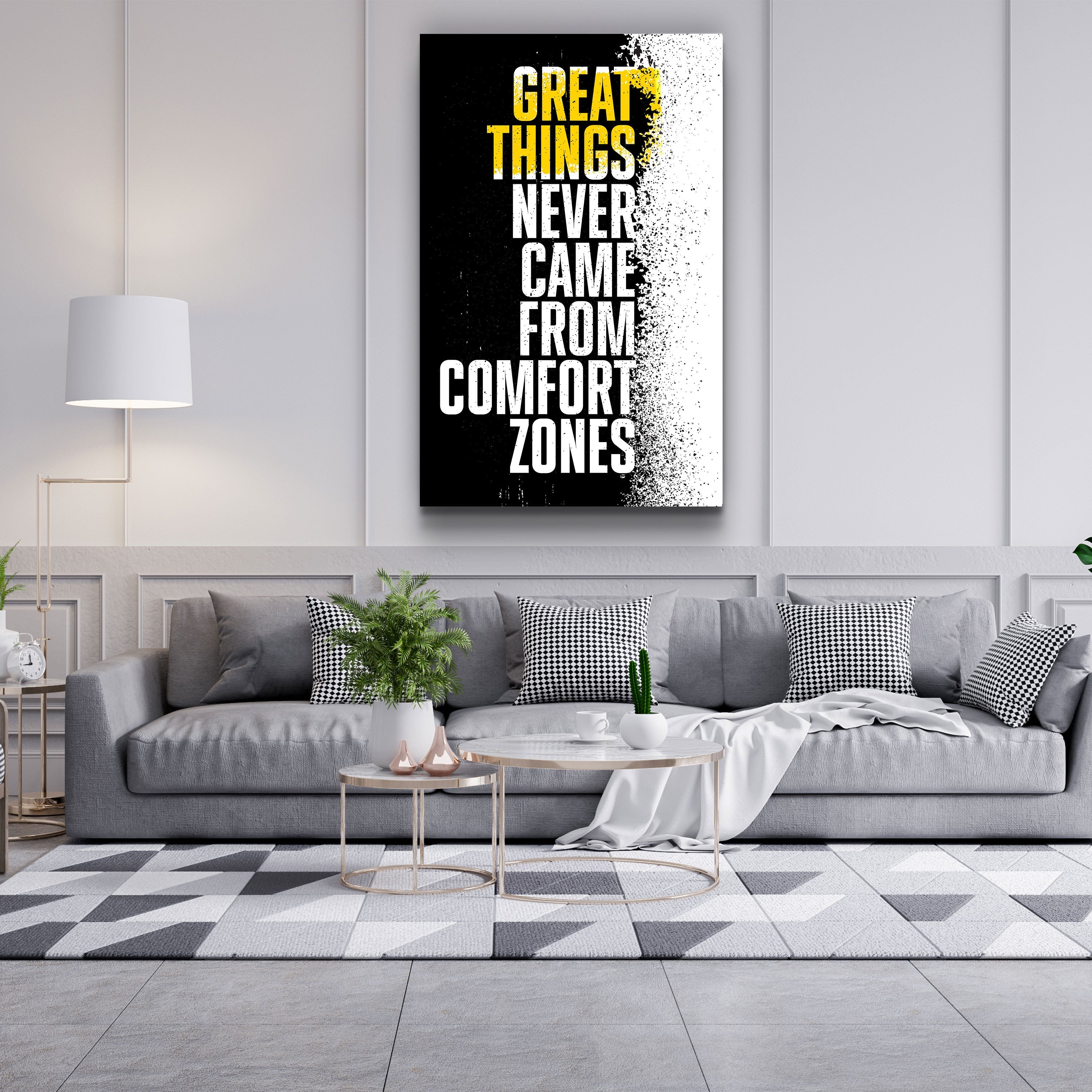 ・"Great Things"・Designer's Collection Glass Wall Art
