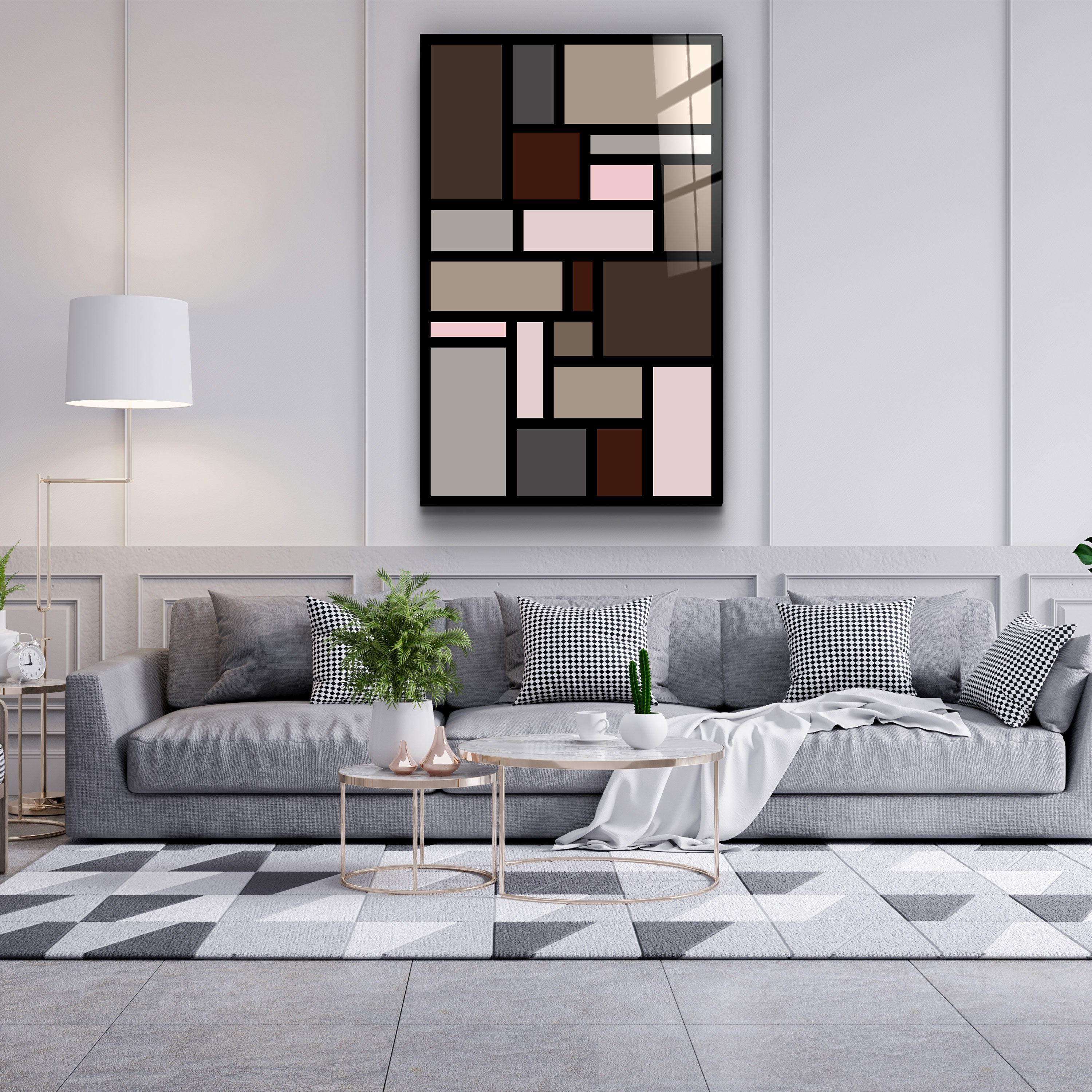 ・« Poudre »・Art mural en verre de la collection du designer