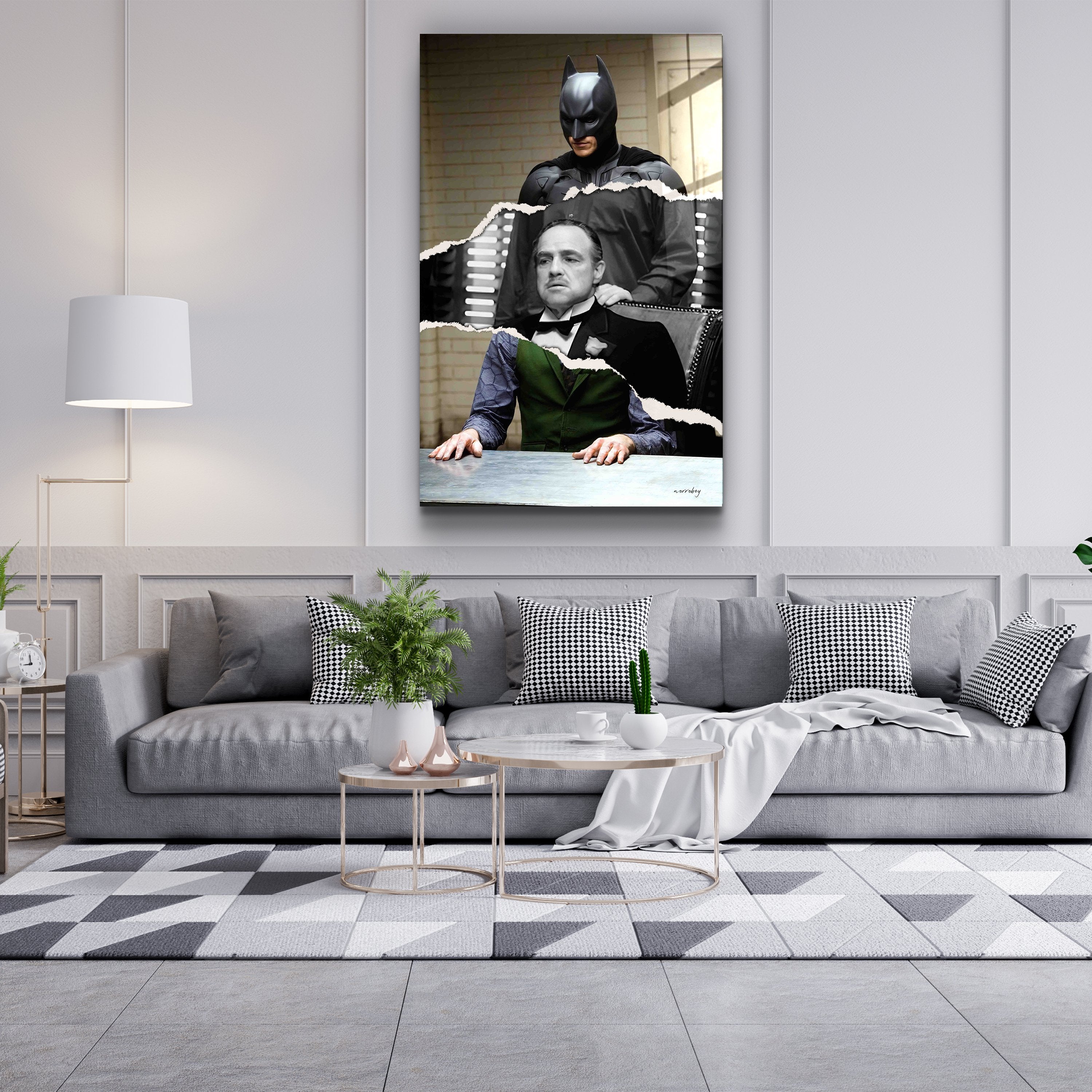 ・„Batman Vito Joker“・Designer-Kollektion <tc>Glasbild</tc>