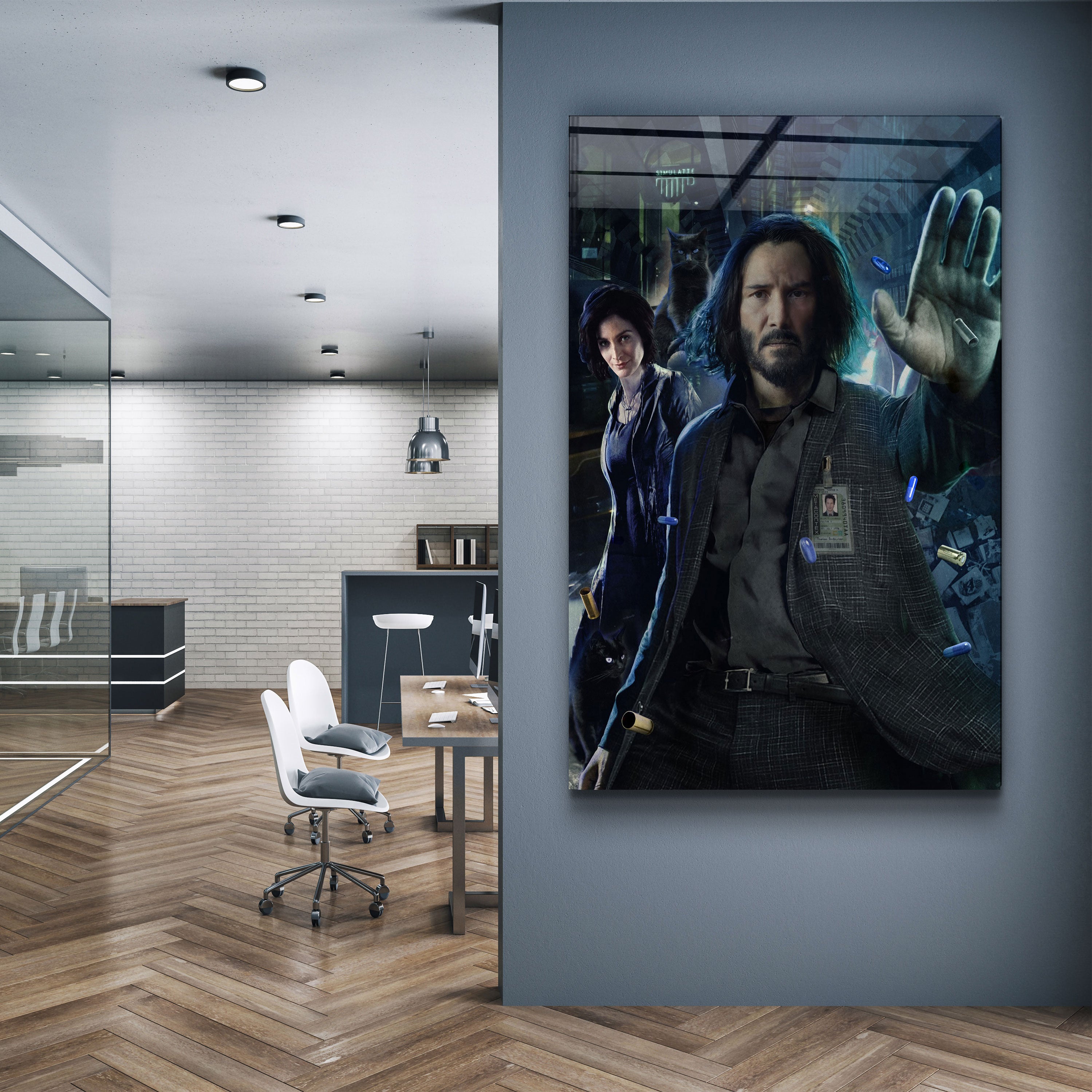 ・"Reborn Of The Matrix 2"・Designers Collection Glass Wall Art