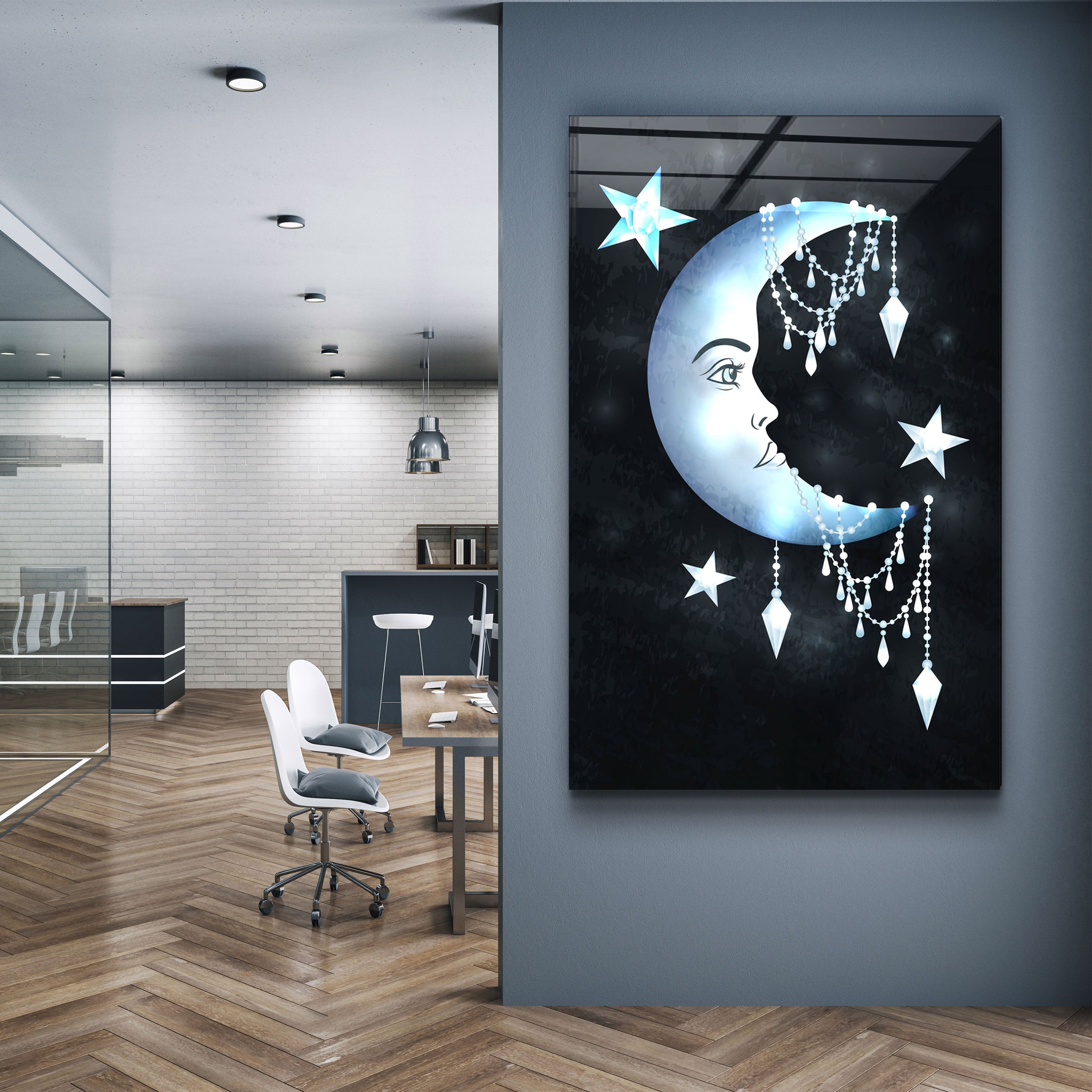 ・"Falabella Stars"・Glass Wall Art