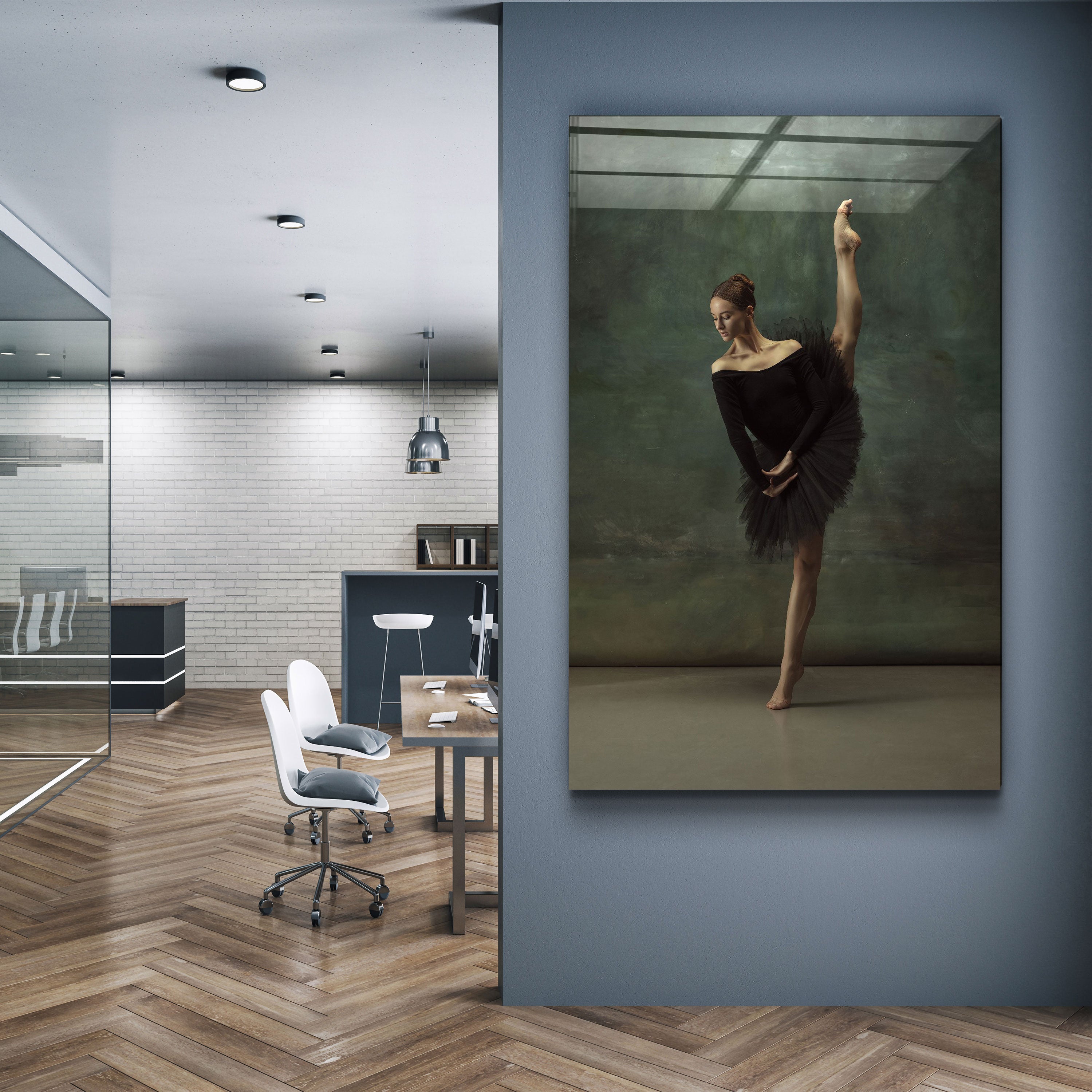 ・"Ballerine V1"・Art mural en verre