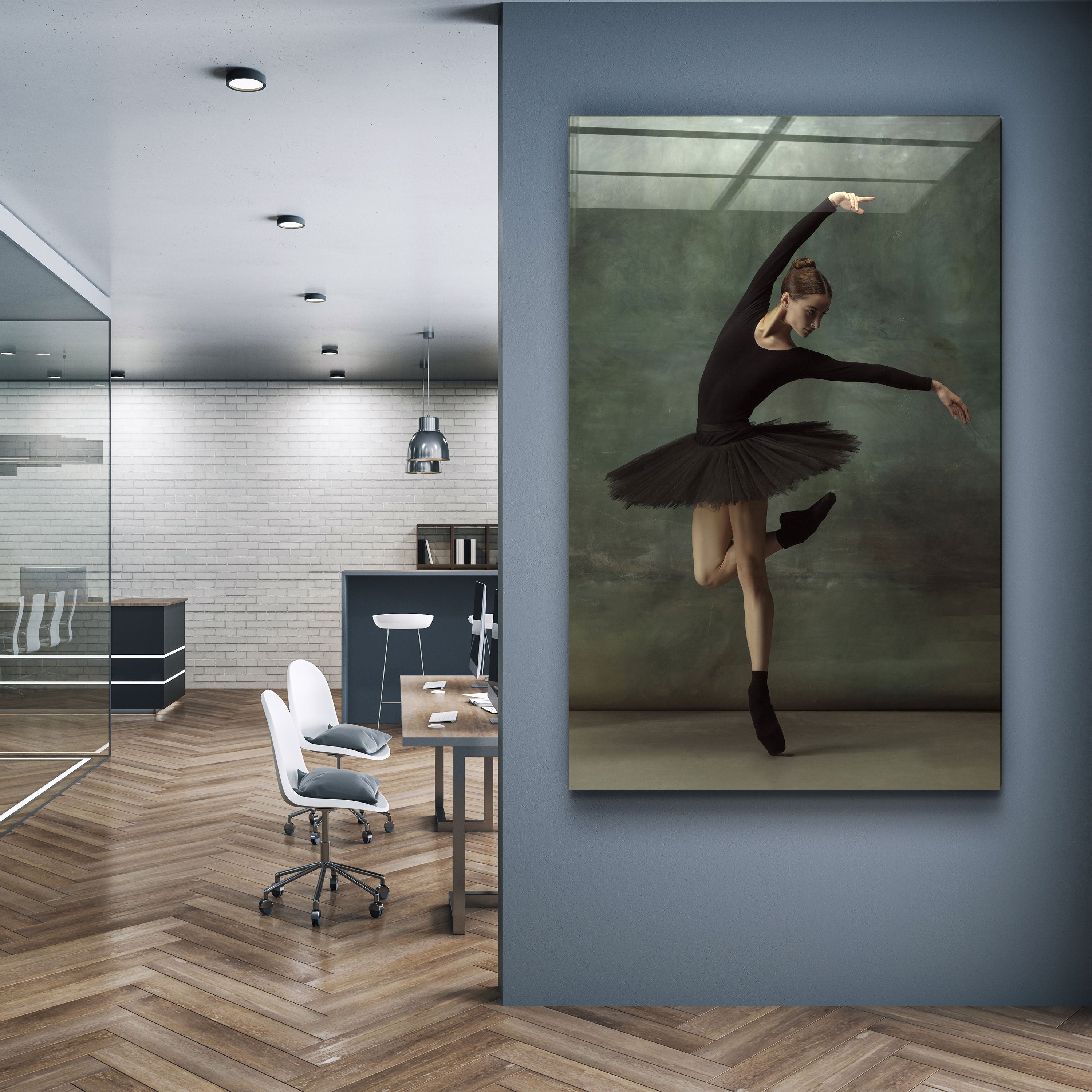 ・"Ballerine V2"・Art mural en verre