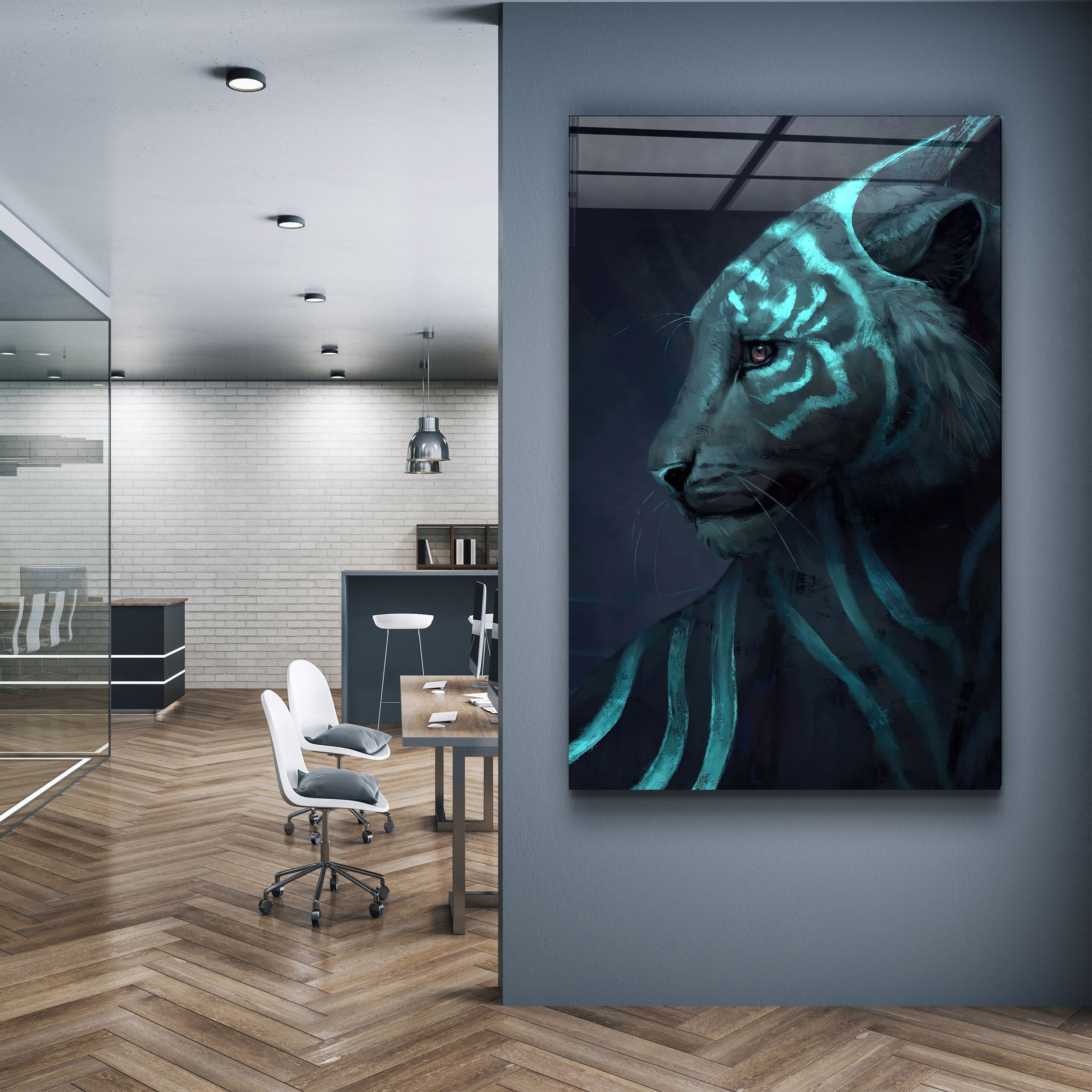 ・"Tigre"・ART MURAL EN VERRE