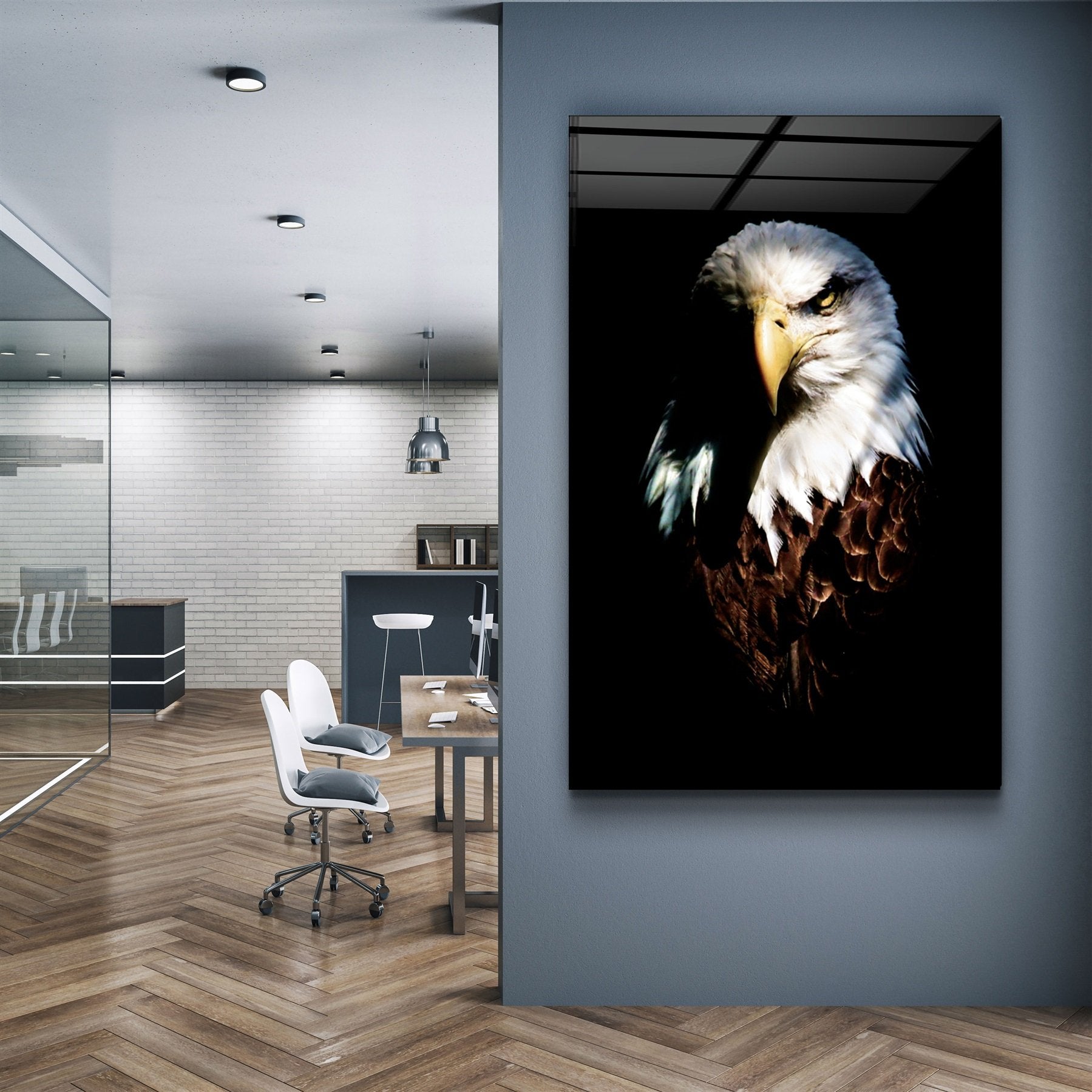 ・"Eagle"・Glass Wall Art