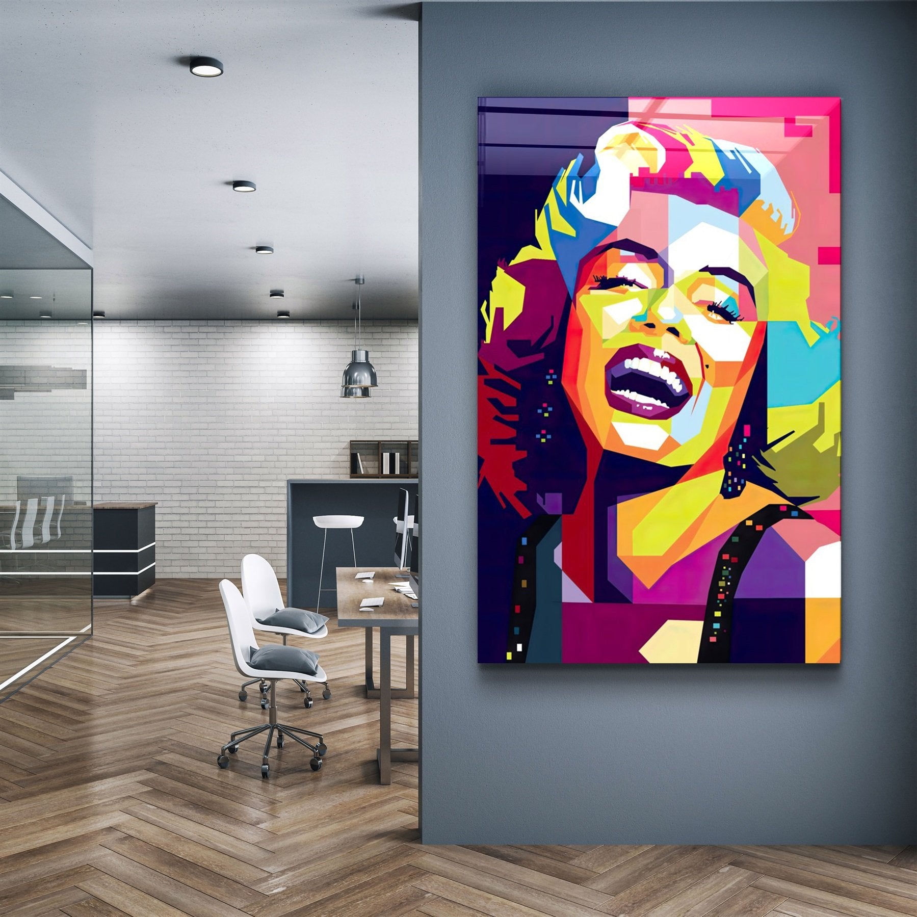 ・"Marilyn"・Glass Wall Art