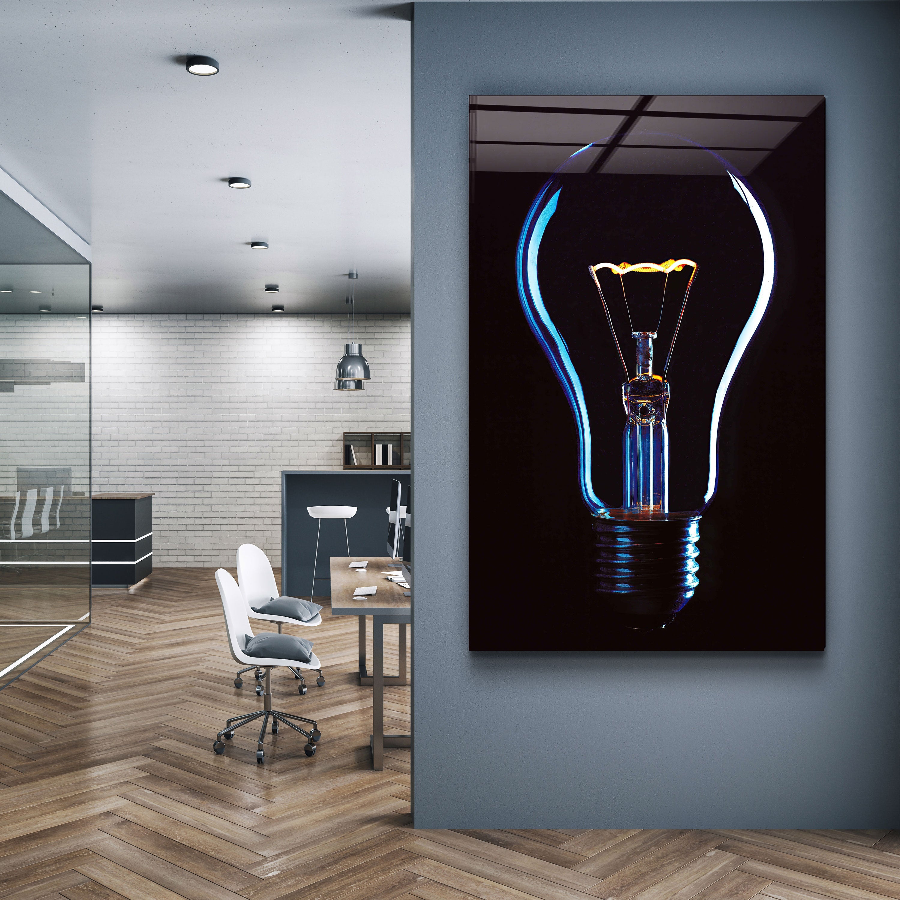 ・„The Bulb“・Designer-Kollektion <tc>Glasbild</tc>