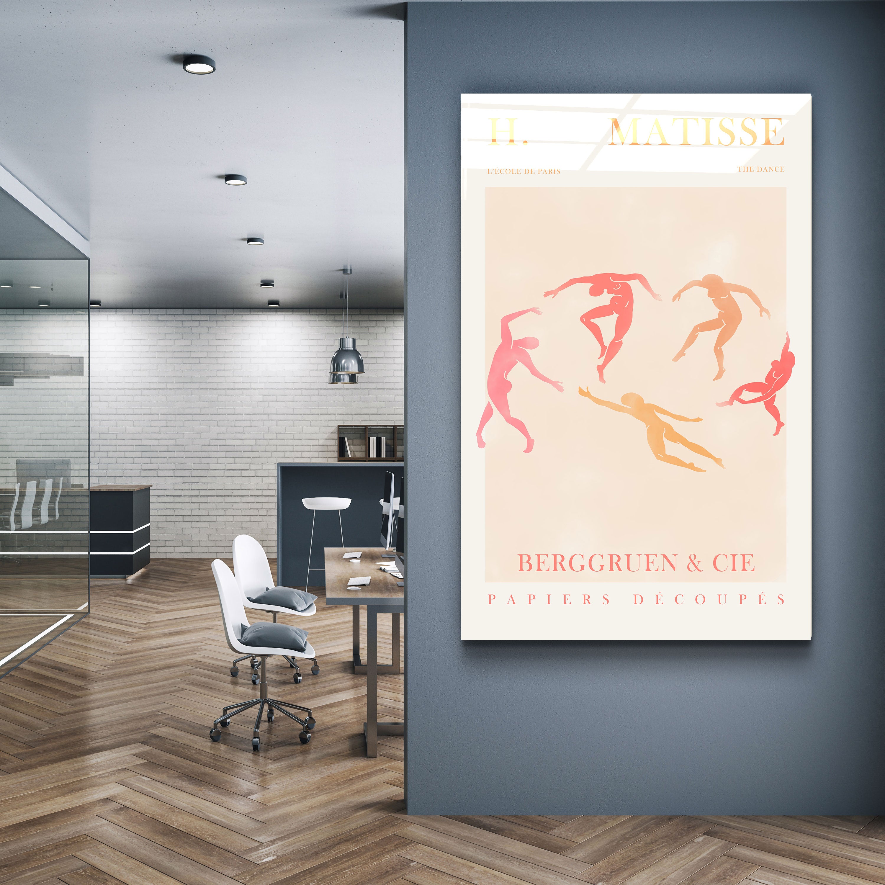 ・"H.Matisse - La Danse - Paris"・Gallery Print Collection Glass Wall Art