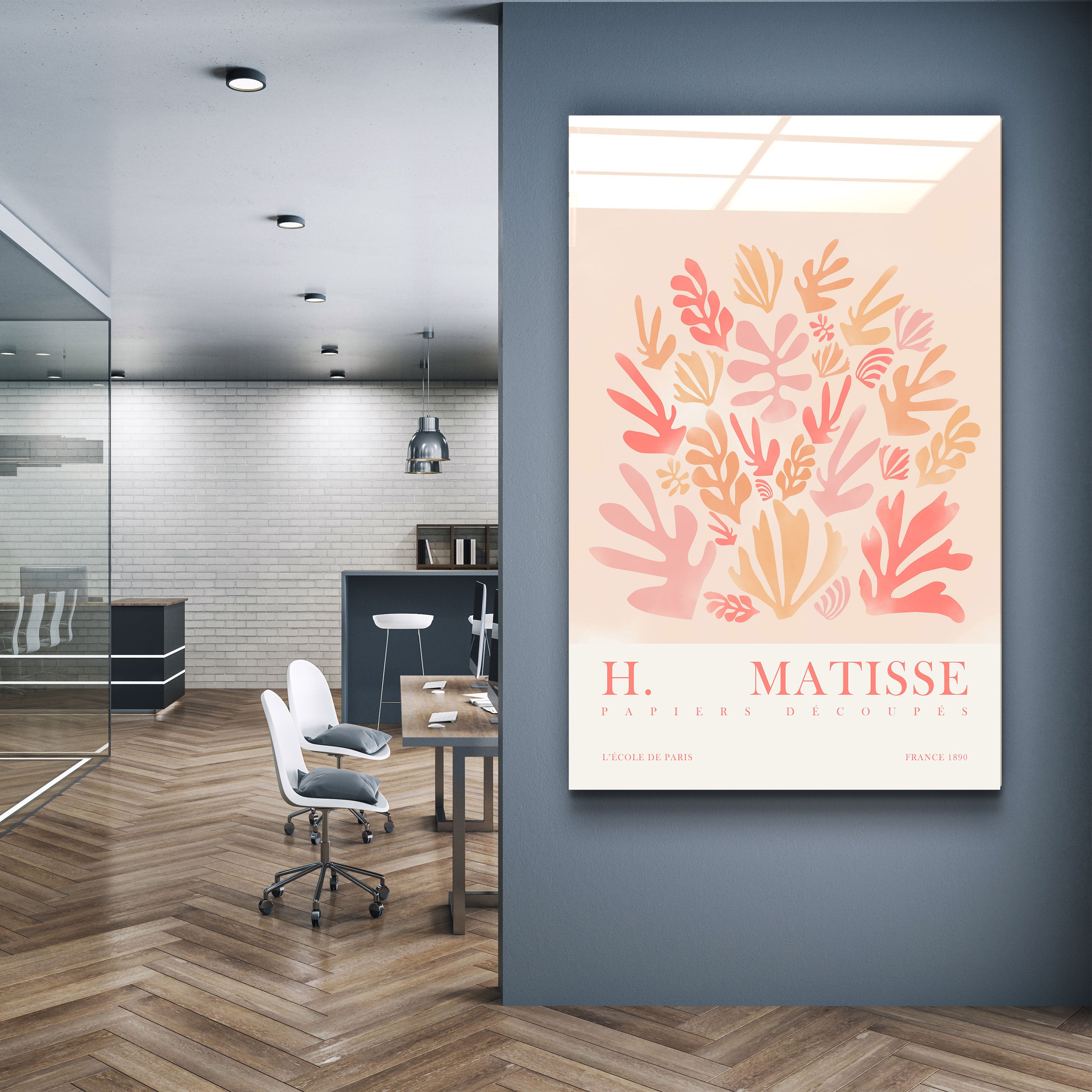 ・"H. Matisse 1890"・Gallery Print Collection Glass Wall Art