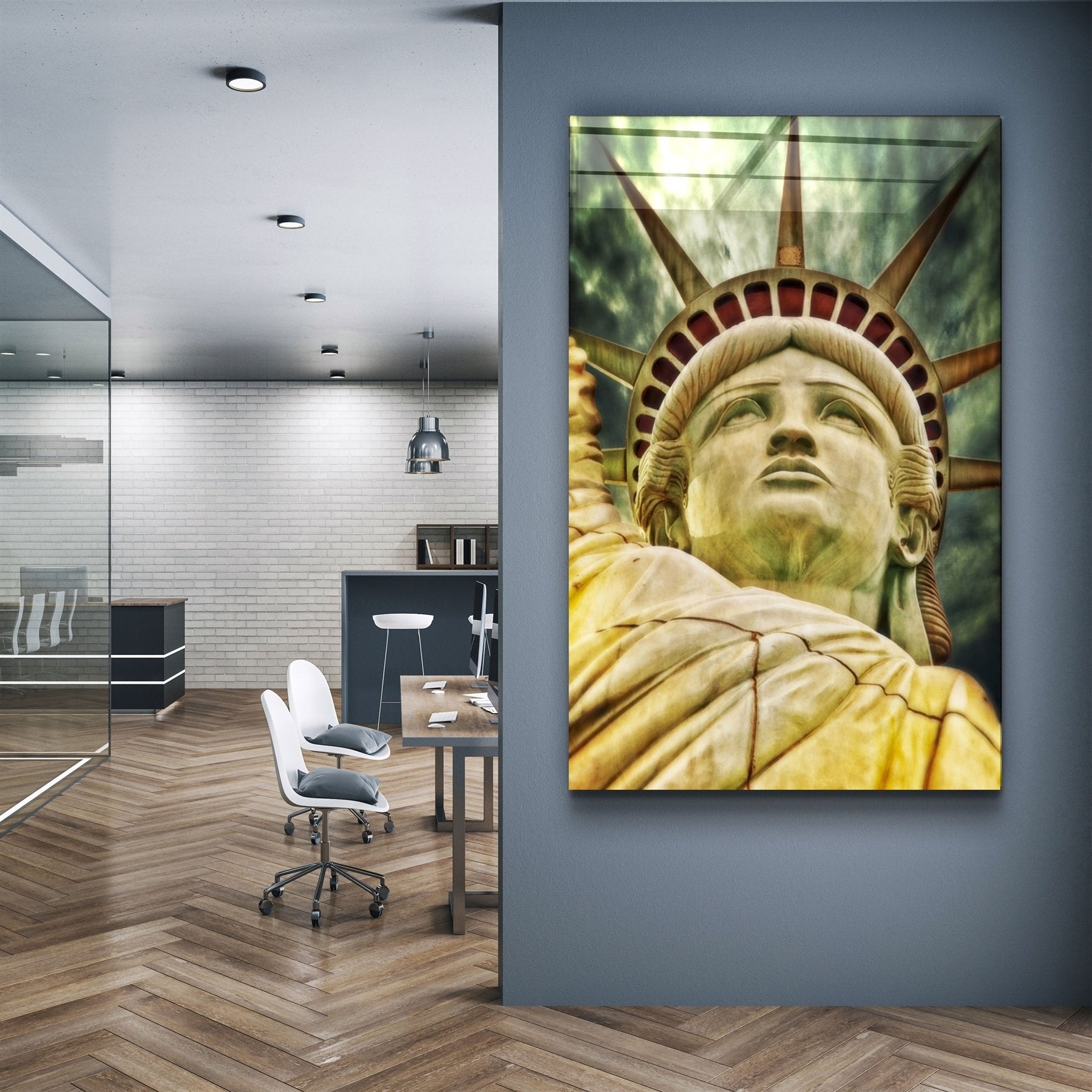 ・"Statue of Liberty"・Glass Wall Art