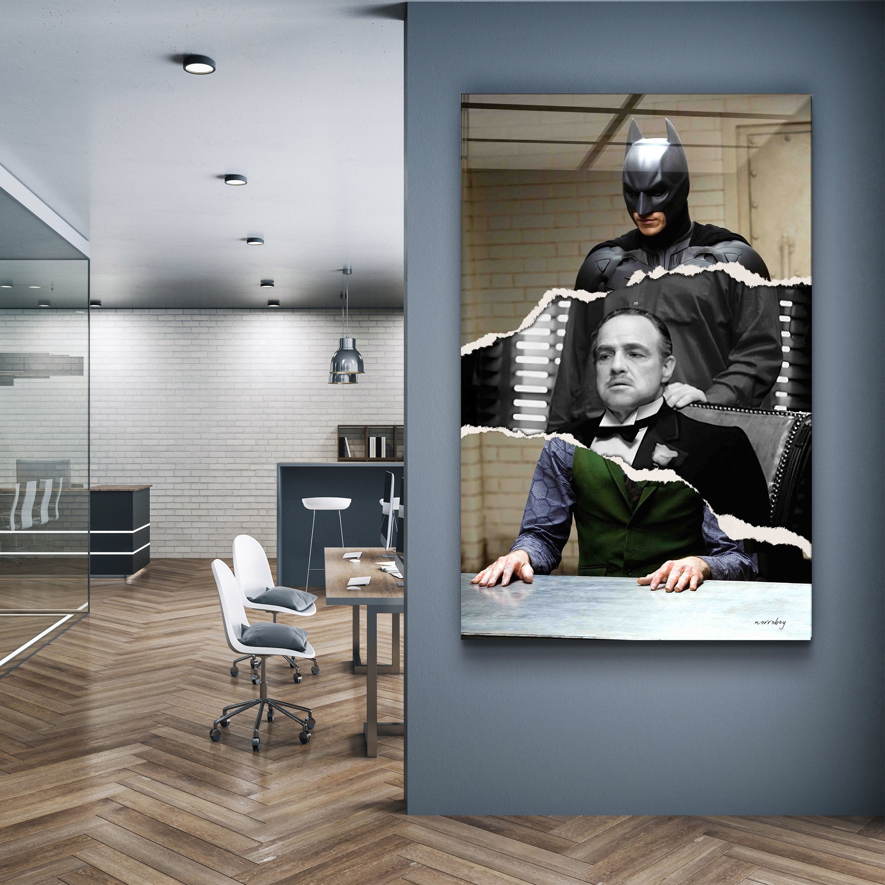 ・„Batman Vito Joker“・Designer-Kollektion <tc>Glasbild</tc>