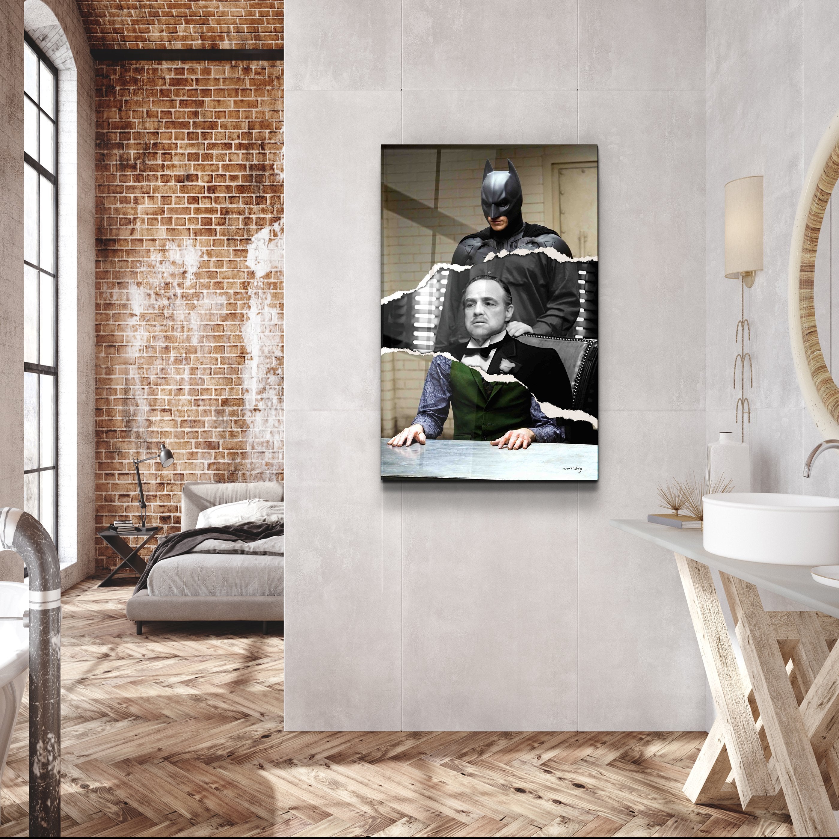 ・„Batman Vito Joker“・Designer-Kollektion <tc>Glasbild</tc>