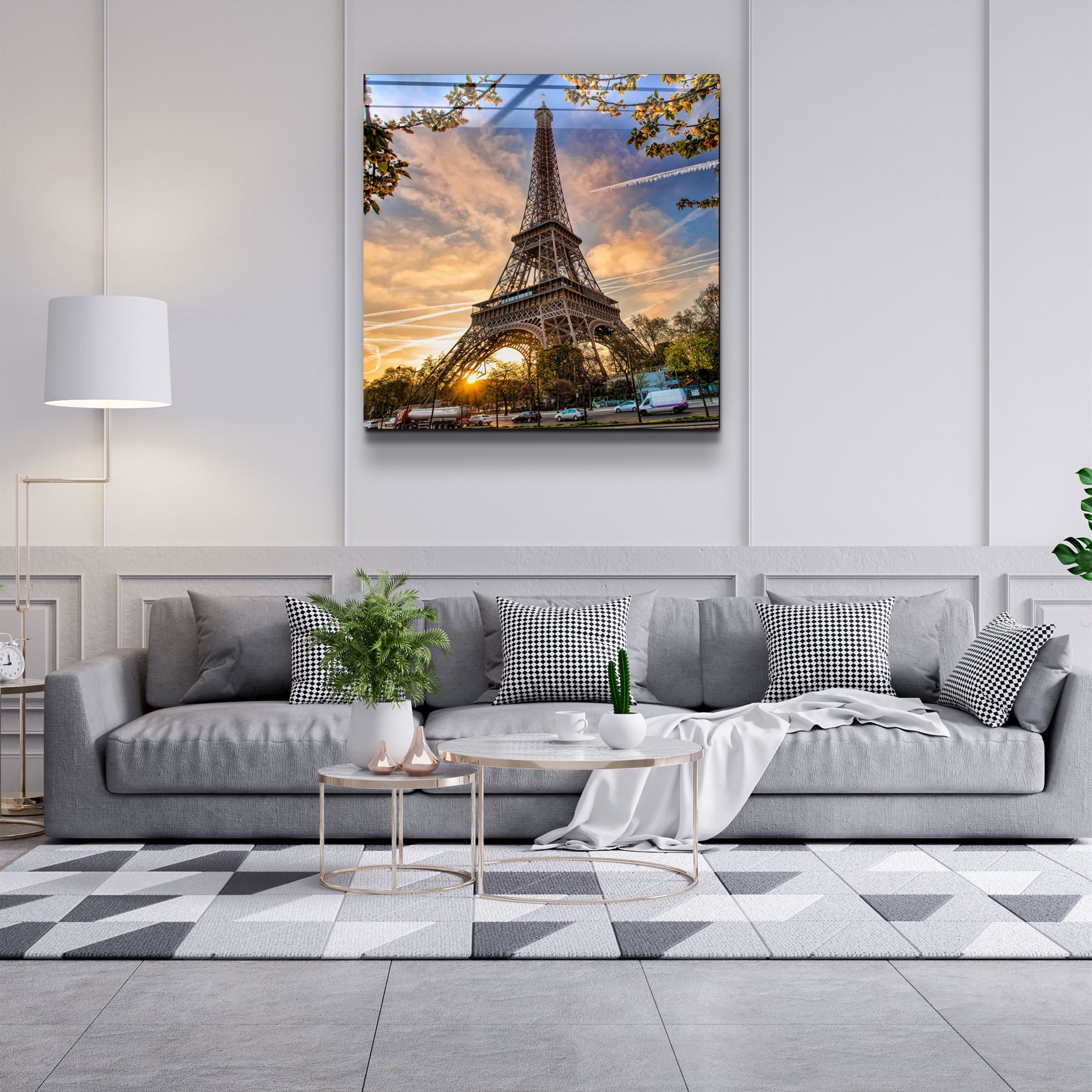 ・"Eiffel Tower"・Glass Wall Art