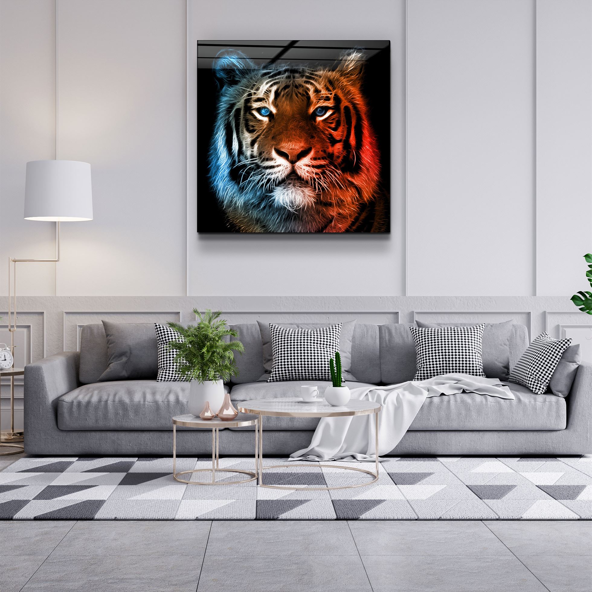 ・"Tiger"・Glass Wall Art
