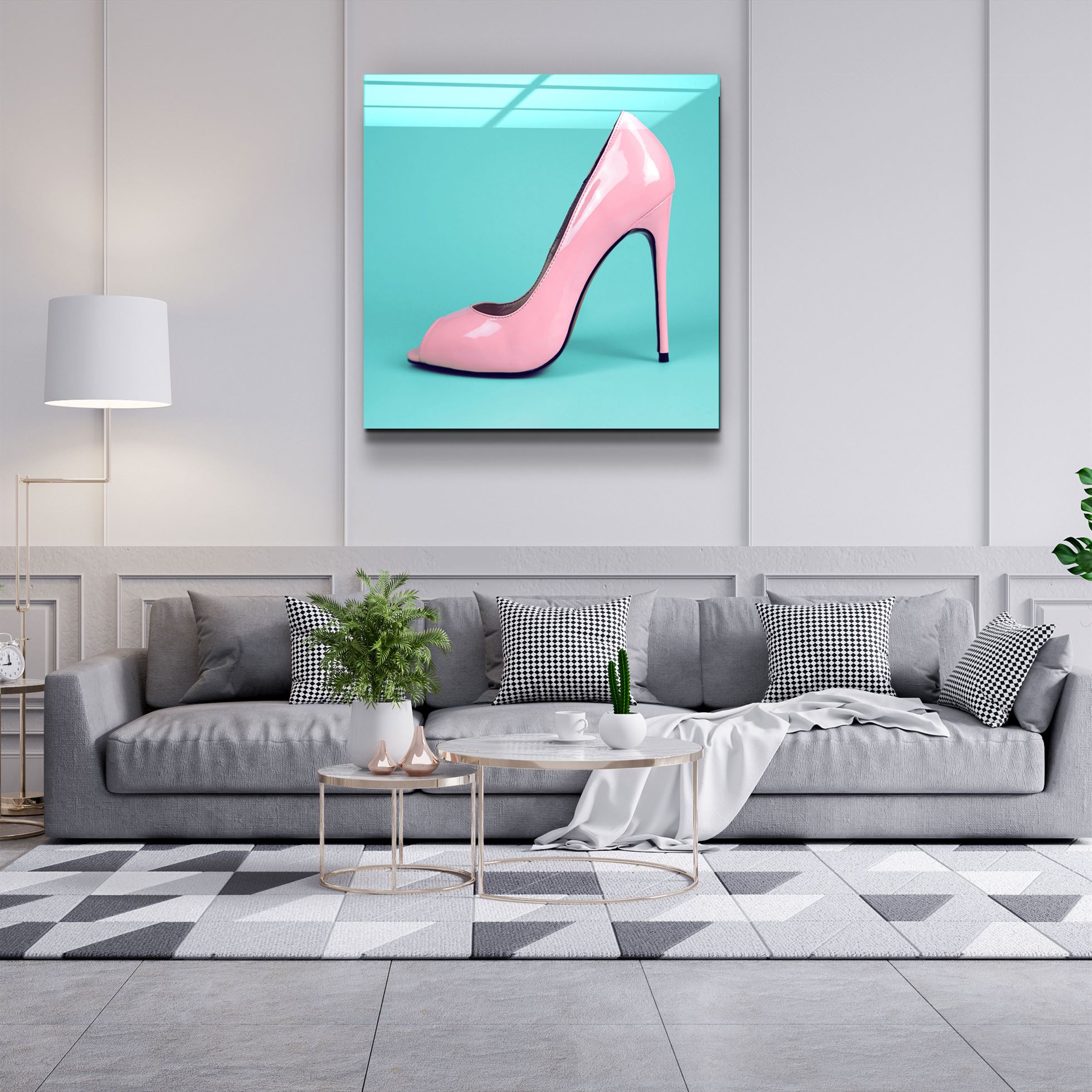 ・"Heeled Shoes"・Glass Wall Art