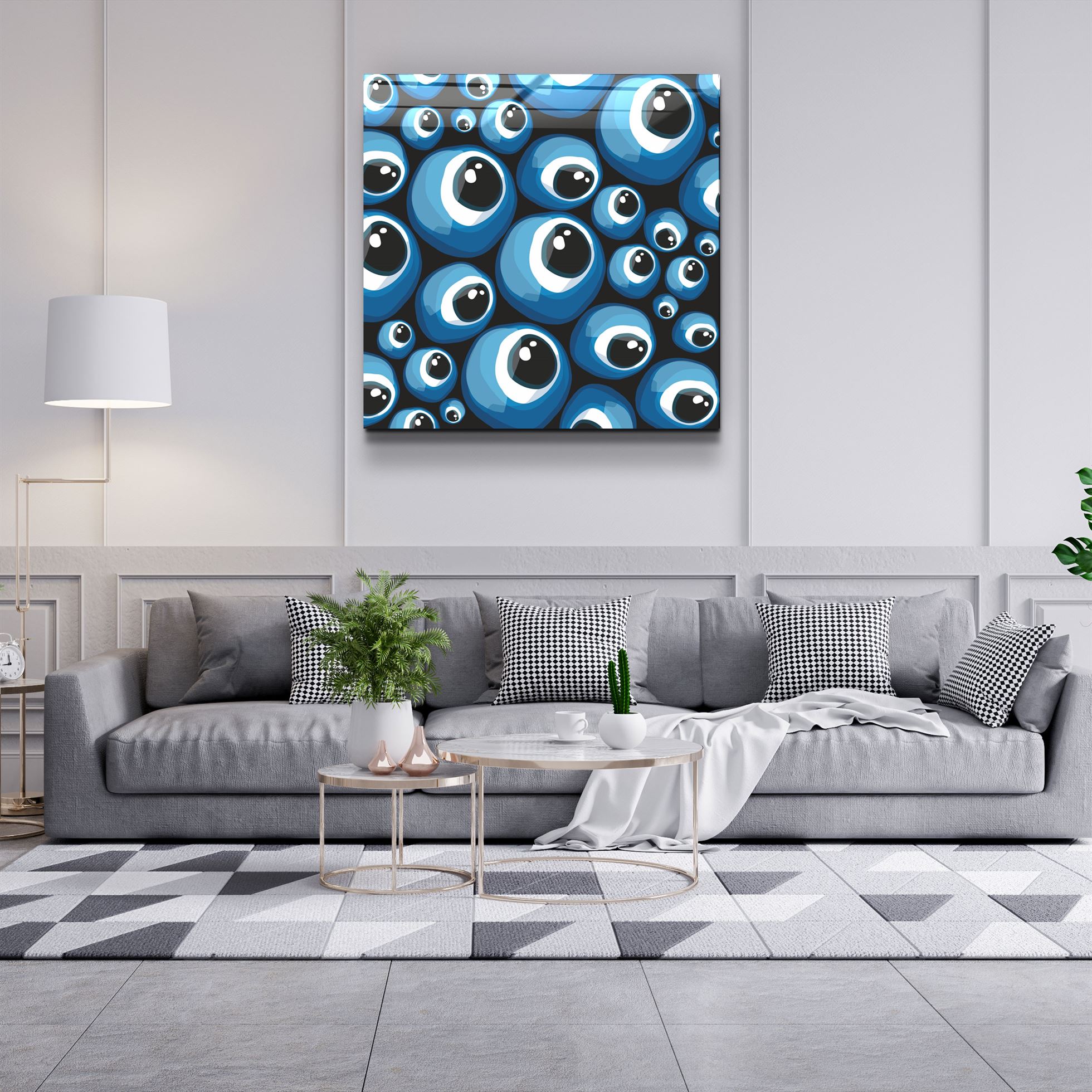 ・"Eyeballs"・Glass Wall Art