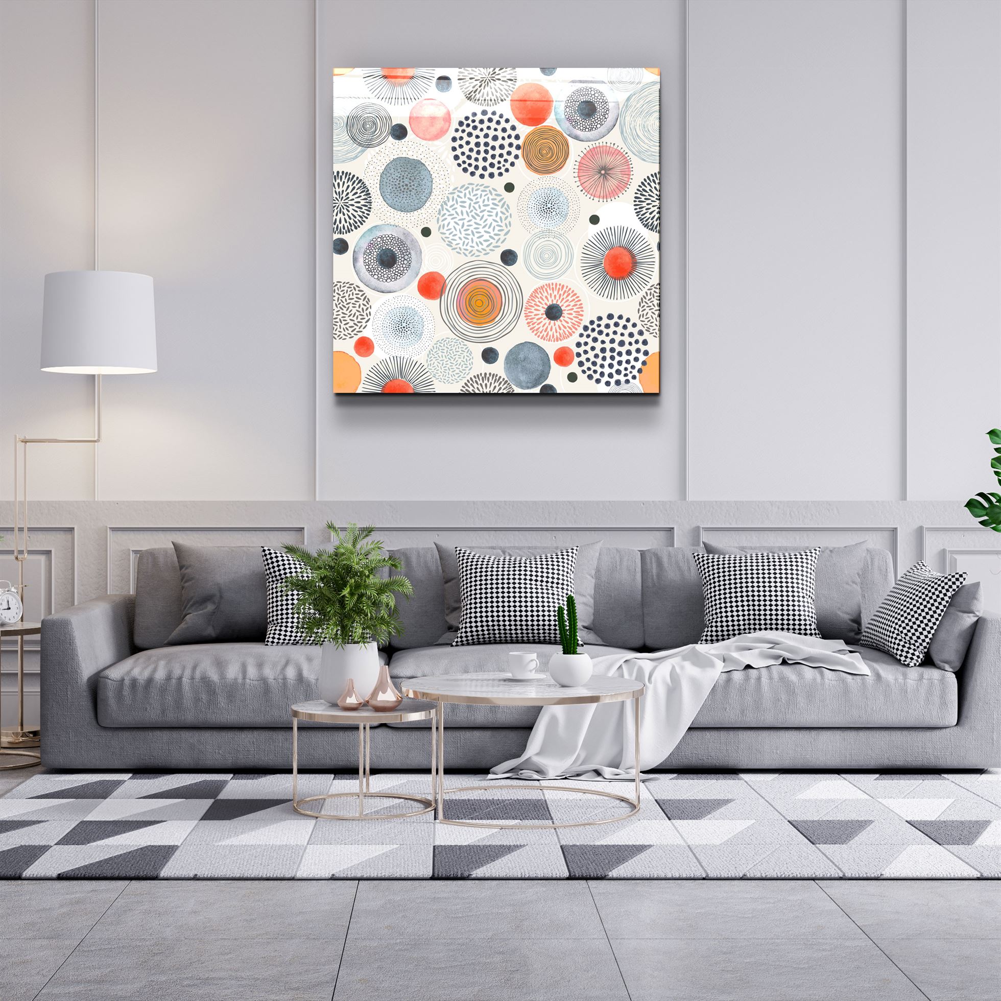 ・"Abstract Patterns"・Glass Wall Art