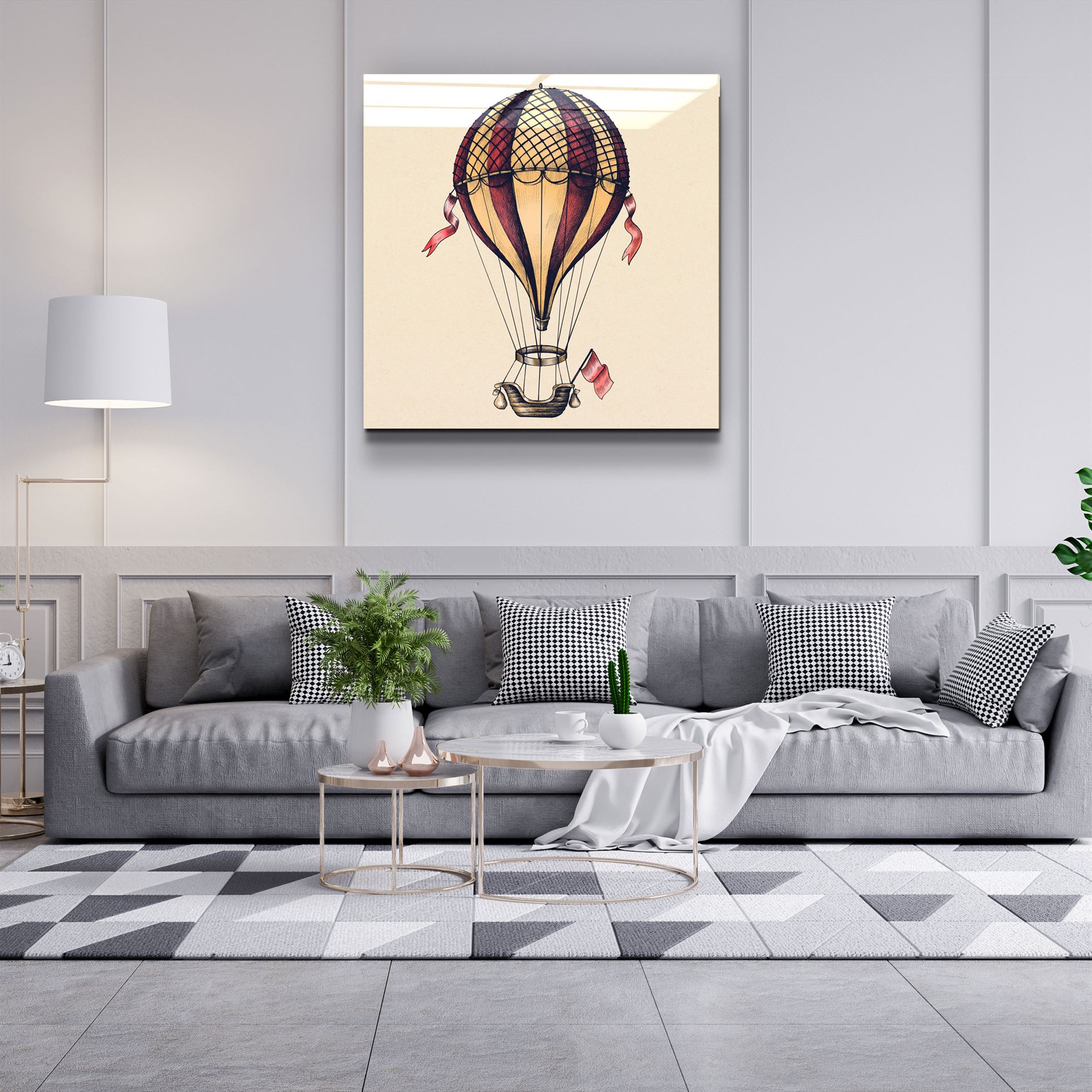 ・"Le ballon"・Art mural en verre