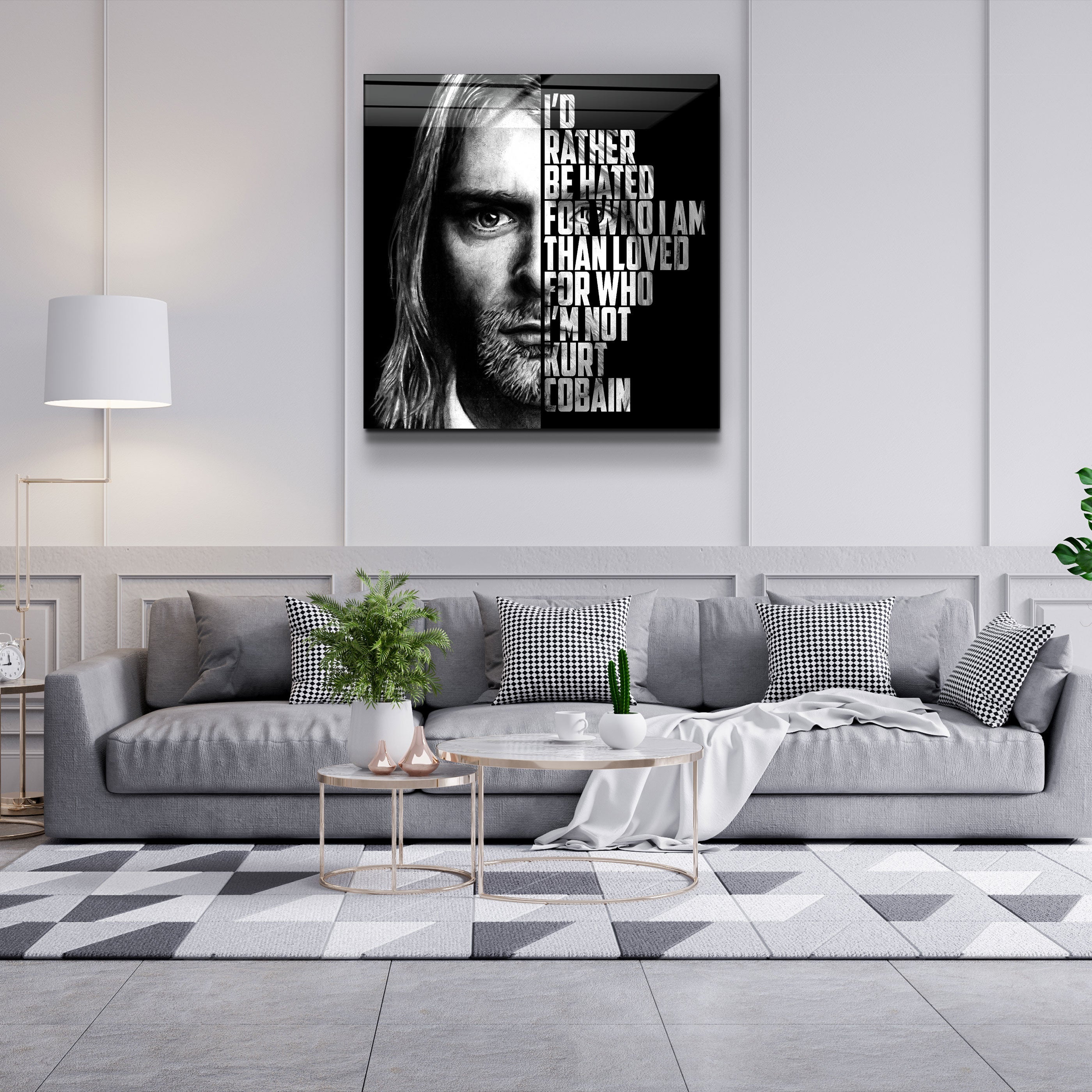 ・„Kurt Cobain“・Designer-Kollektion <tc>Glasbild</tc>