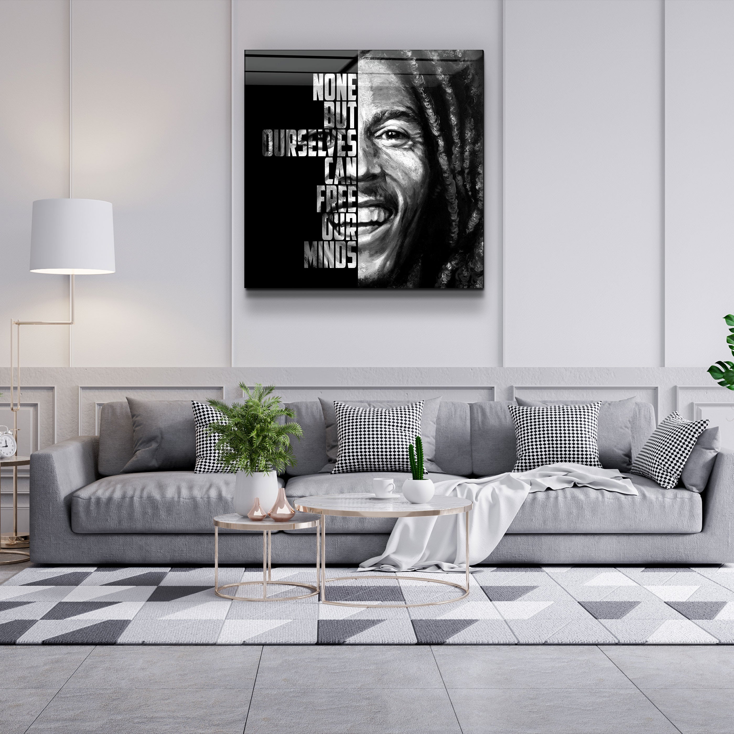 ・"Bob Marley"・Designers Collection Glass Wall Art