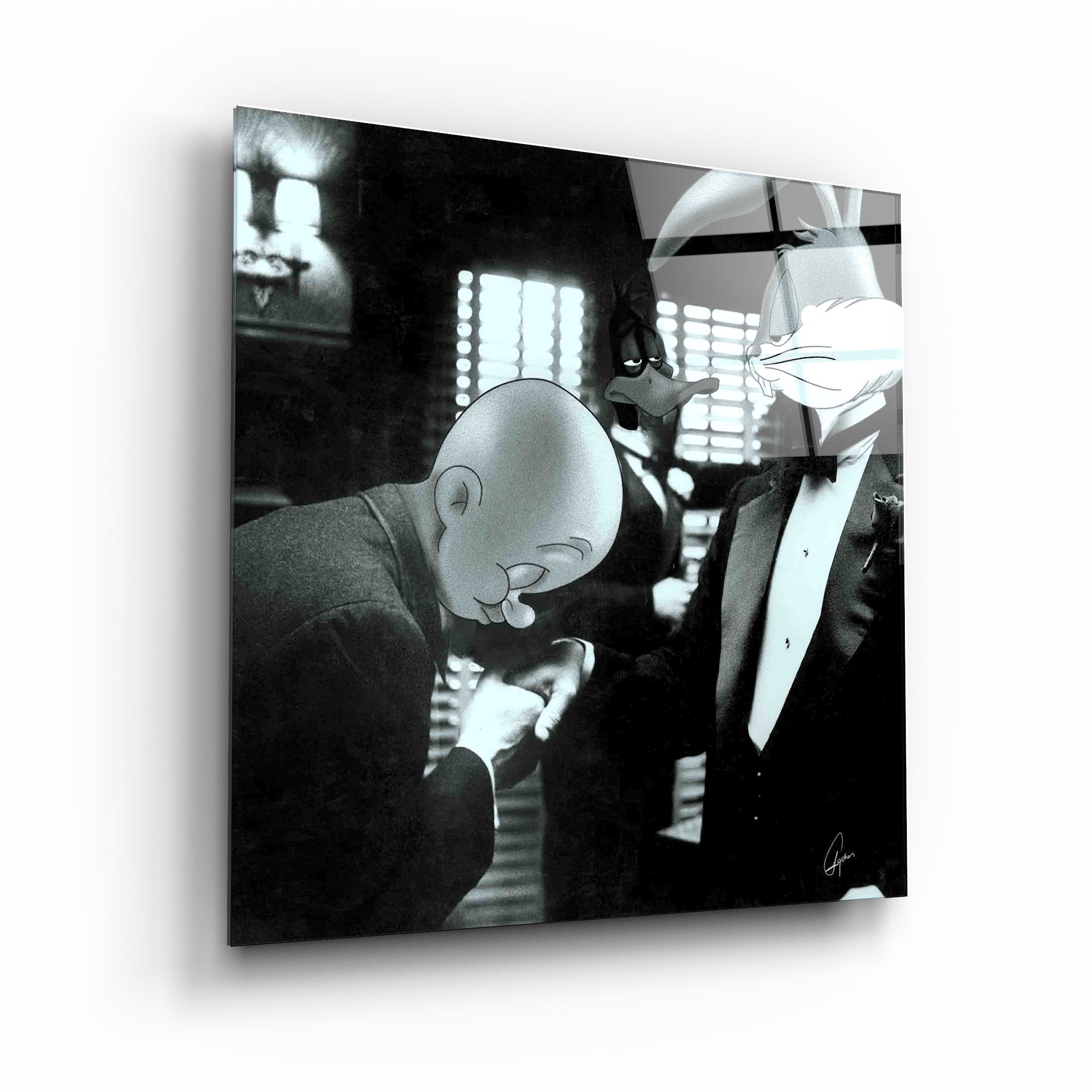 ・"Don Bunny - GodFather"・Designers Collection Glass Wall Art