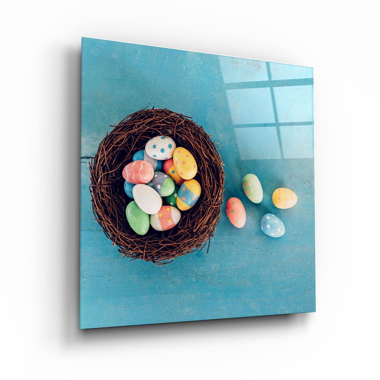 ・"Easter Eggs"・Glass Wall Art