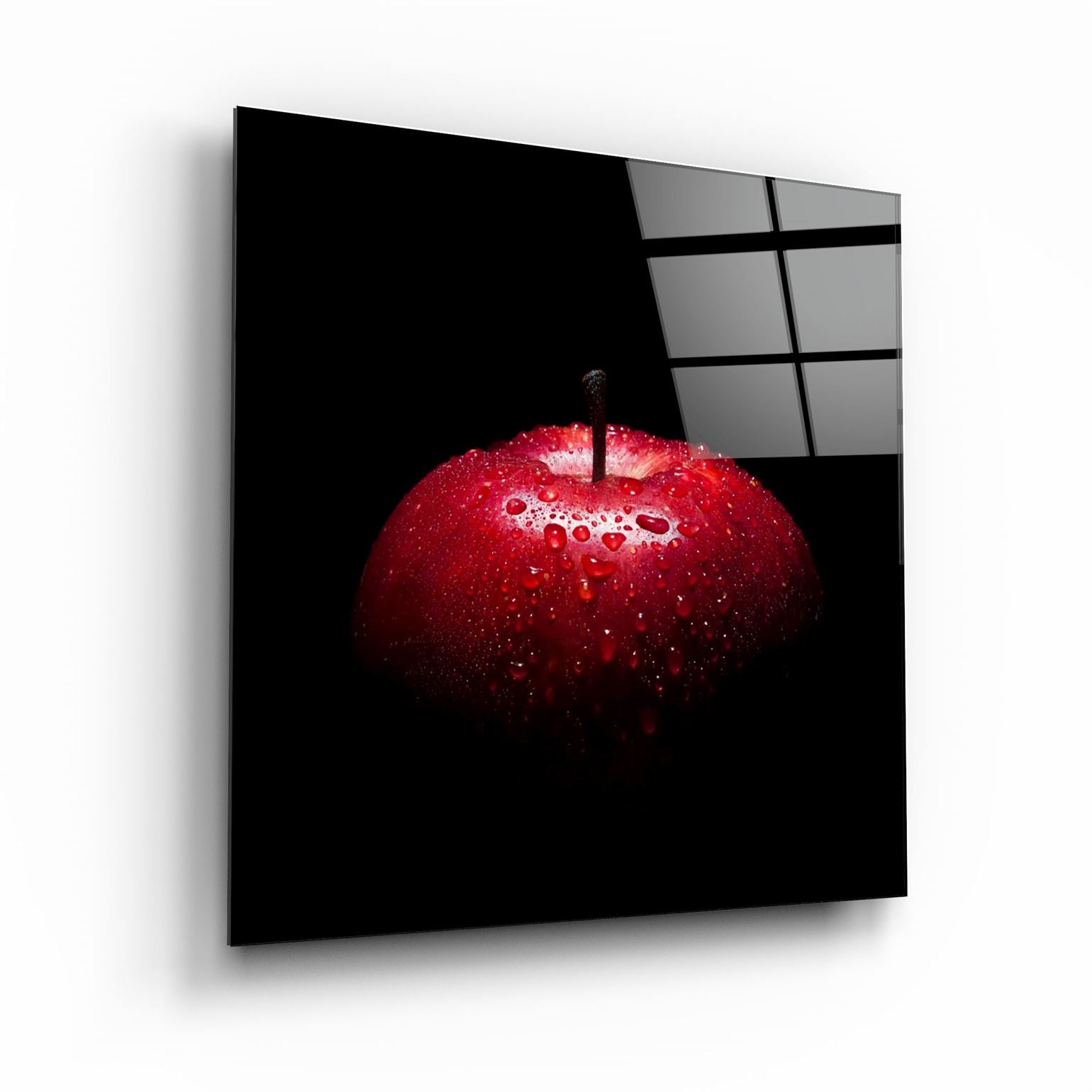 ・"Pomme rouge"・Art mural en verre