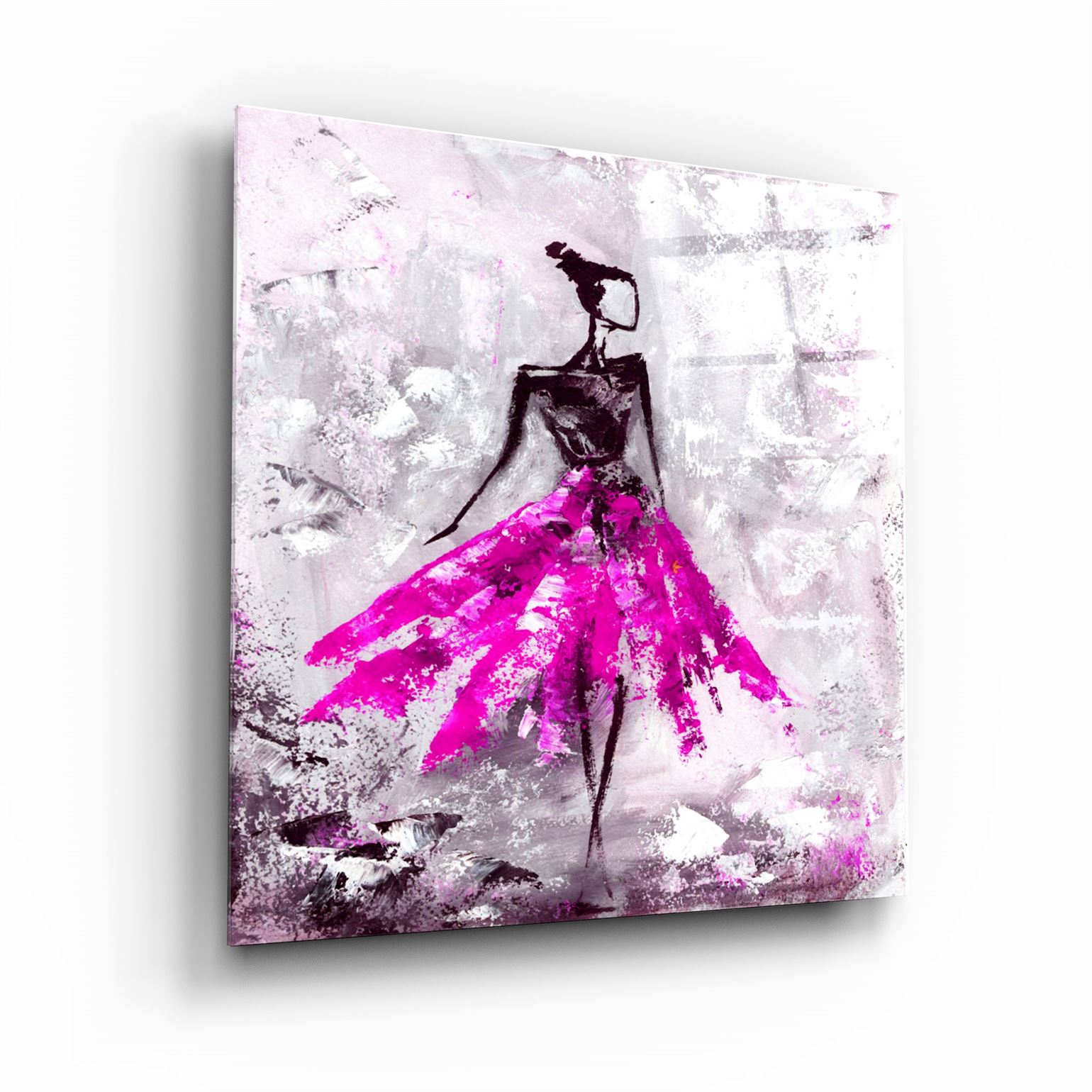 ・"Women (Pink)"・Glass Wall Art