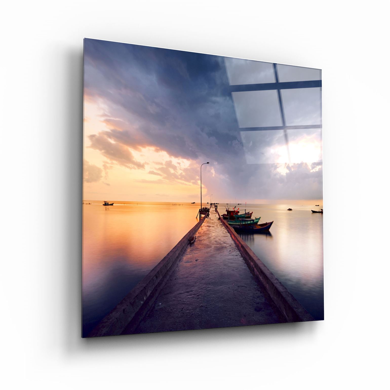 ・"Quay"・Glass Wall Art