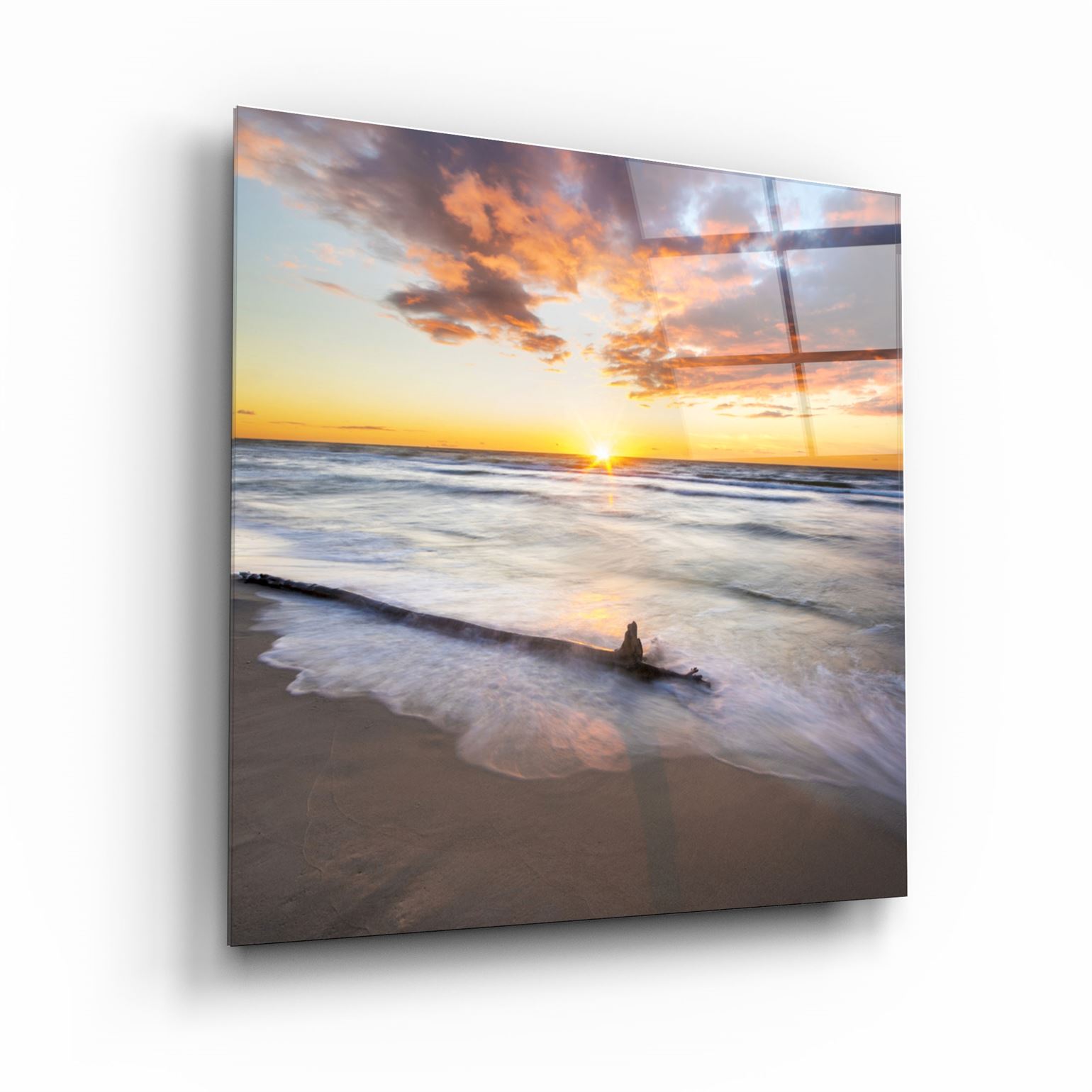 ・"Sunset"・Glass Wall Art