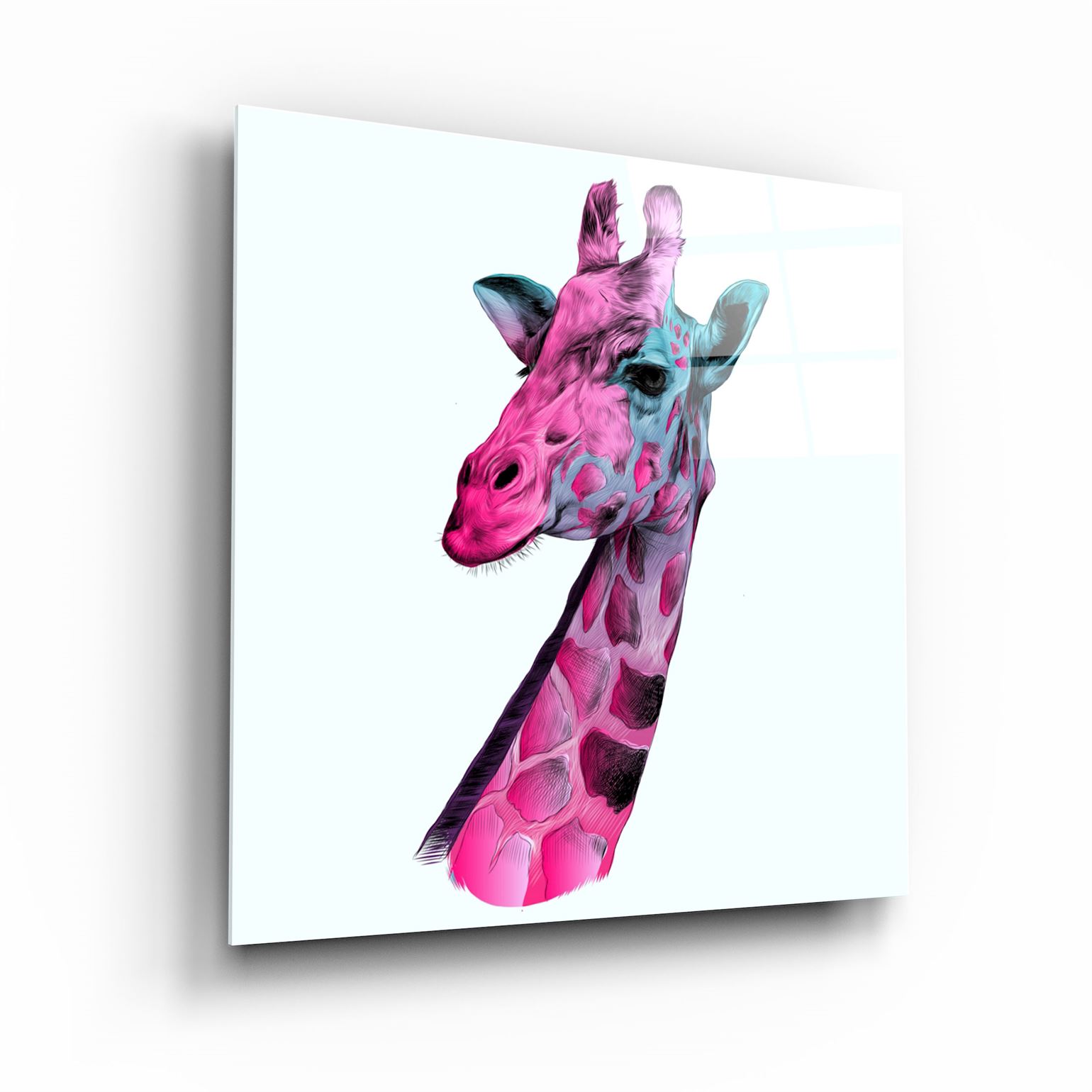 ・"Giraffe"・Glass Wall Art