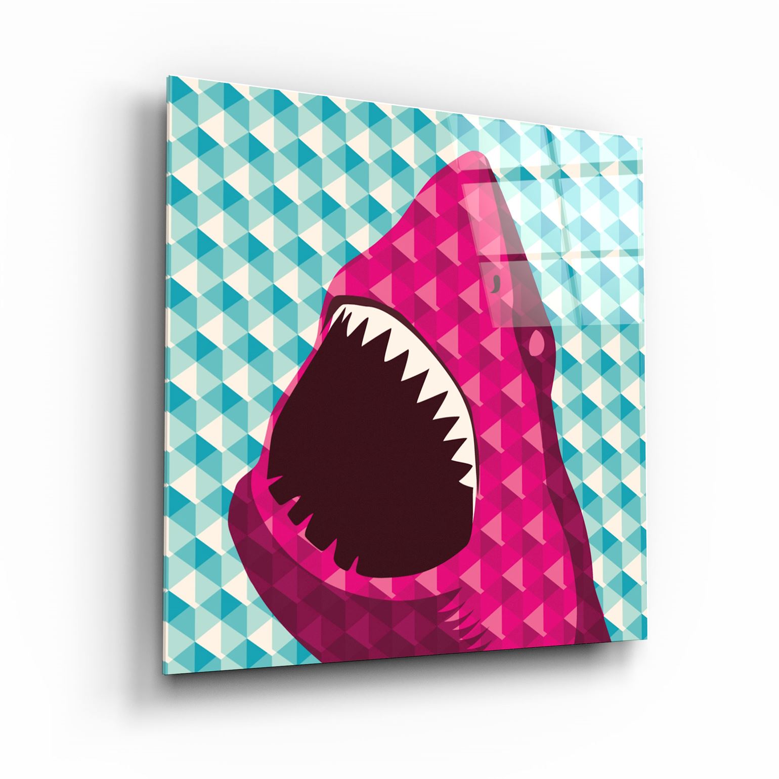 ・"Shark"・Glass Wall Art