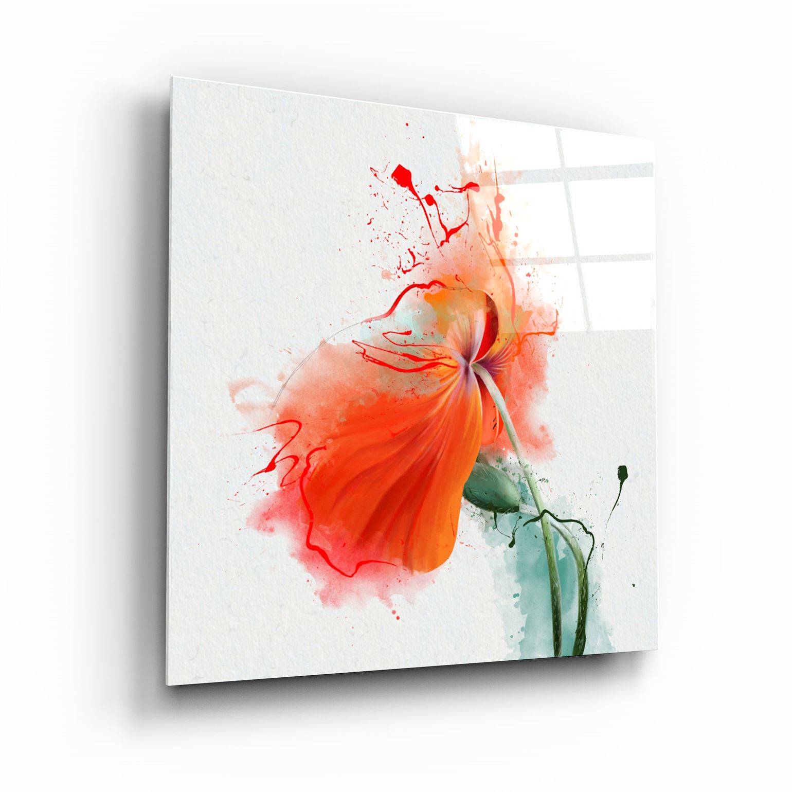 ・"Flower"・Glass Wall Art