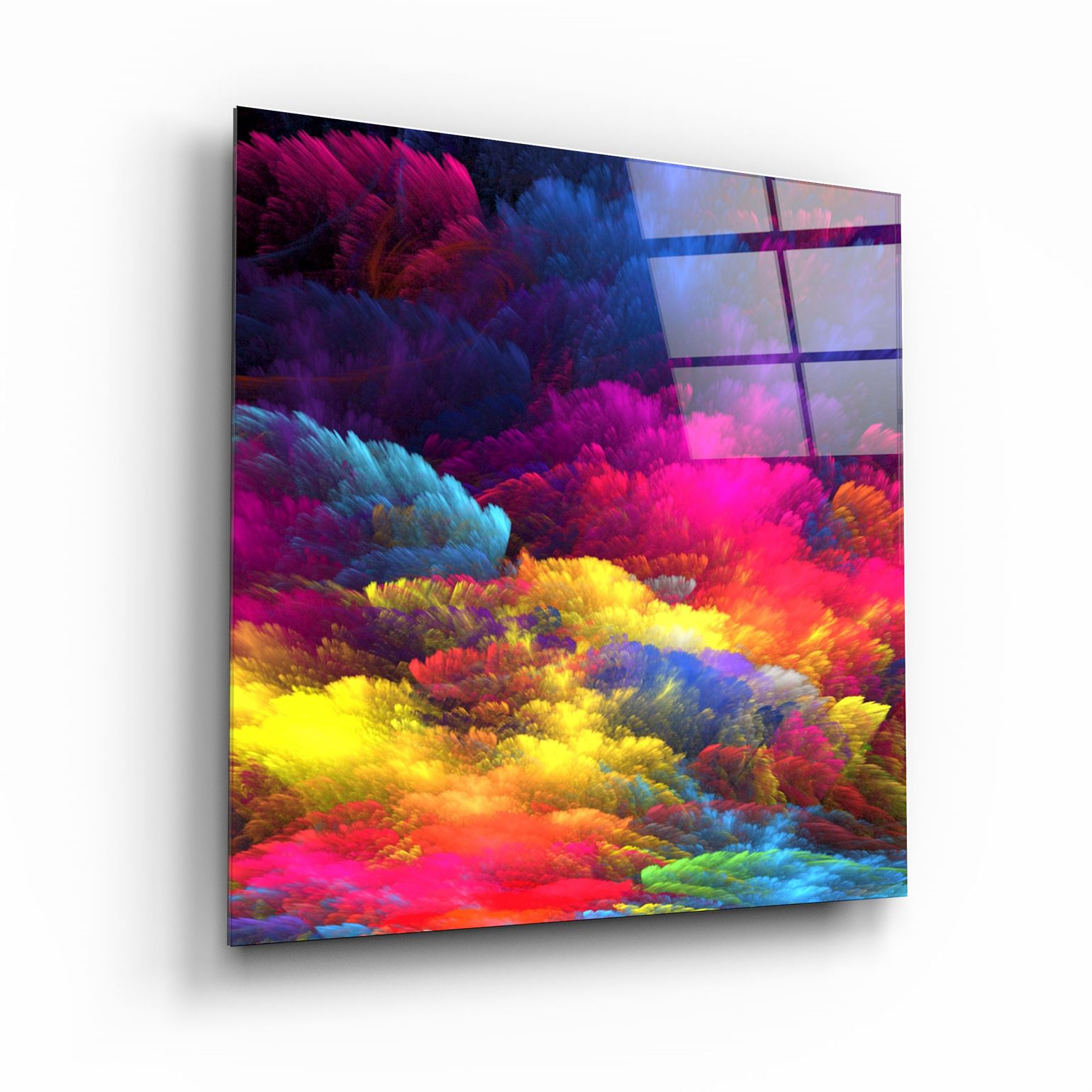 ・"Color Puff"・Art mural en verre