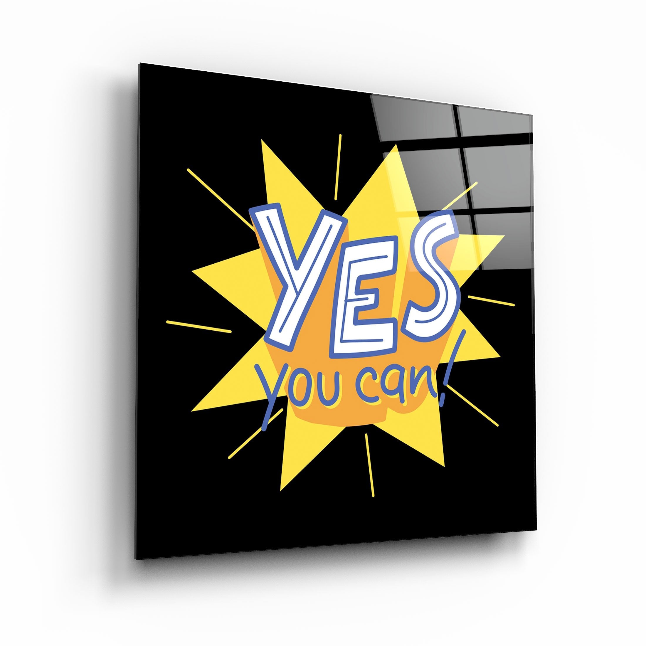 ・„Yes You Can“・<tc>Glasbild</tc>