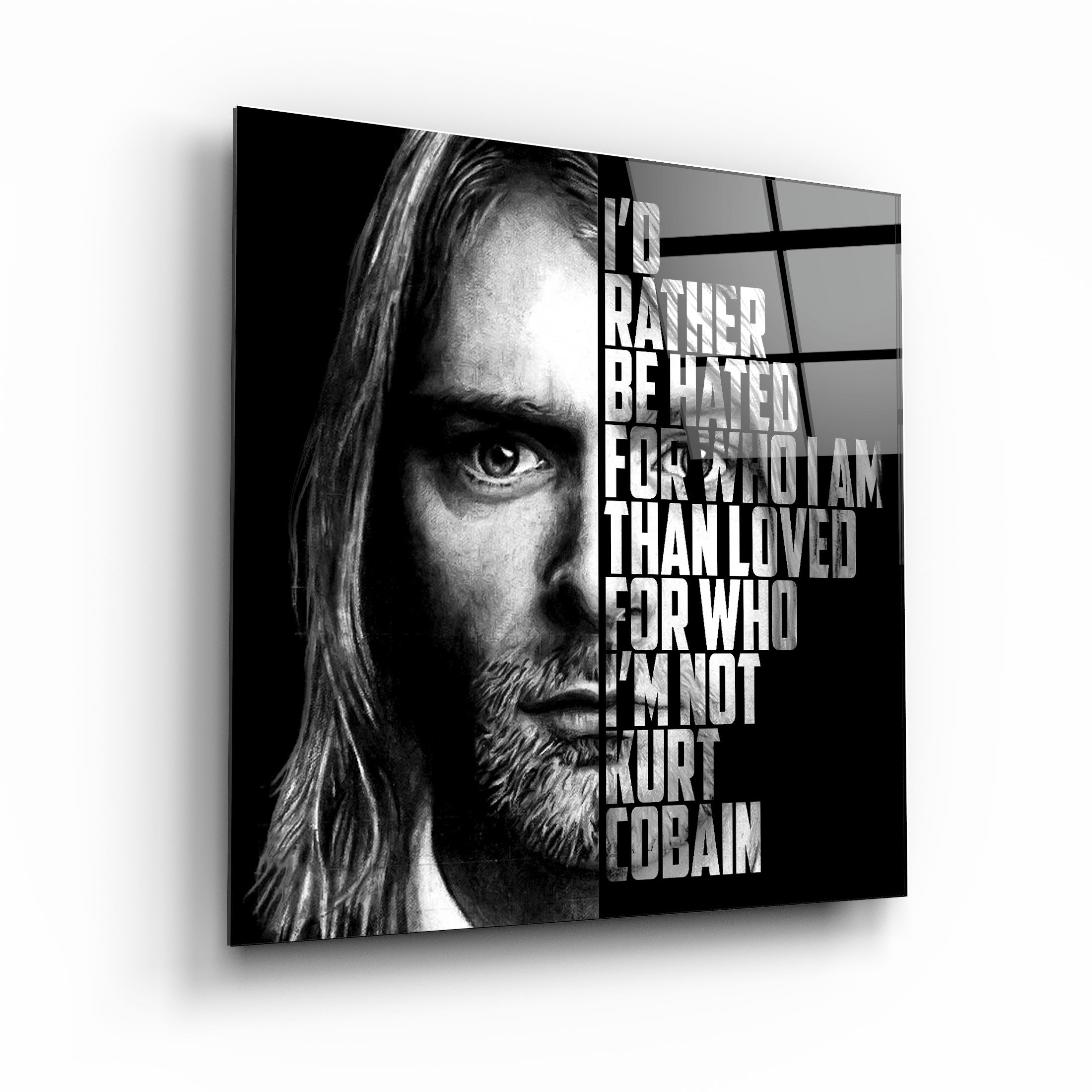 ・„Kurt Cobain“・Designer-Kollektion <tc>Glasbild</tc>