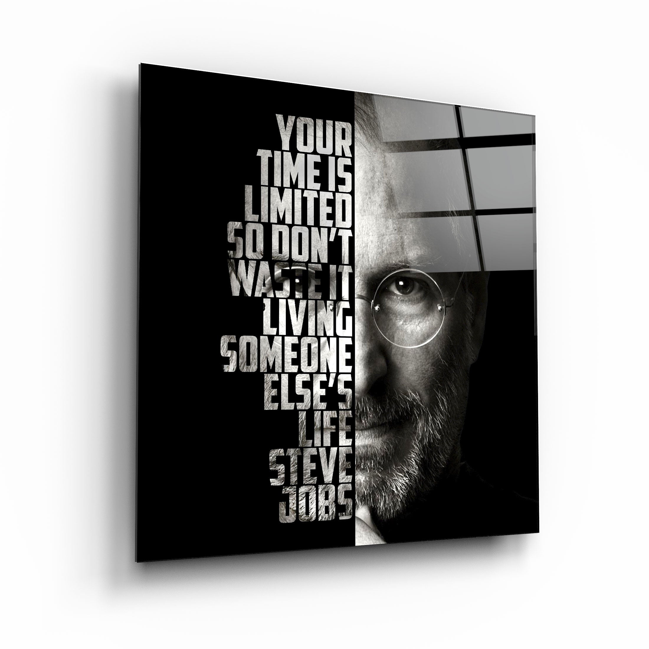 ・"Steve Jobs"・Designers Collection Glass Wall Art