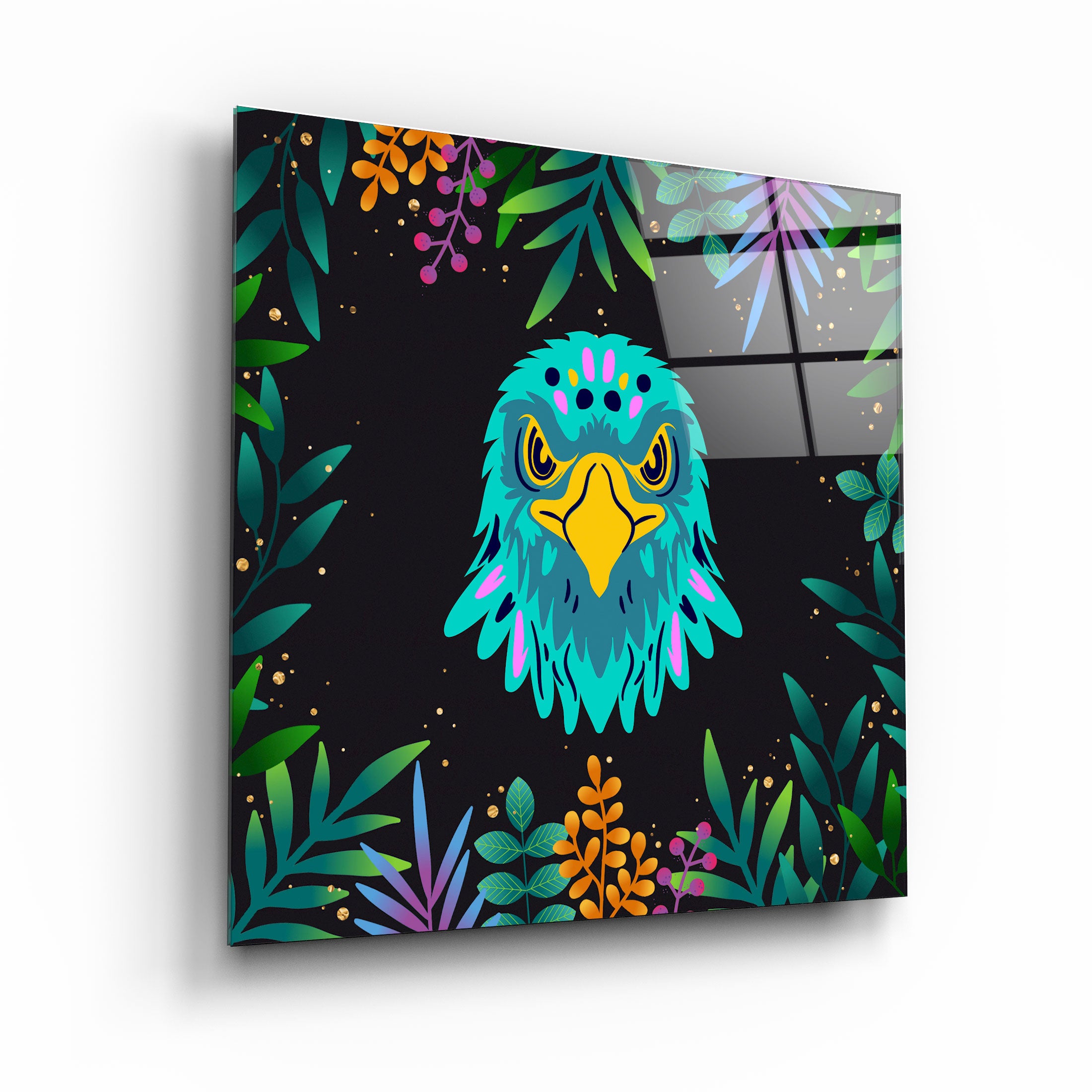 ・"Animal Republic-Eagle"・Designers Collection Glass Wall Art