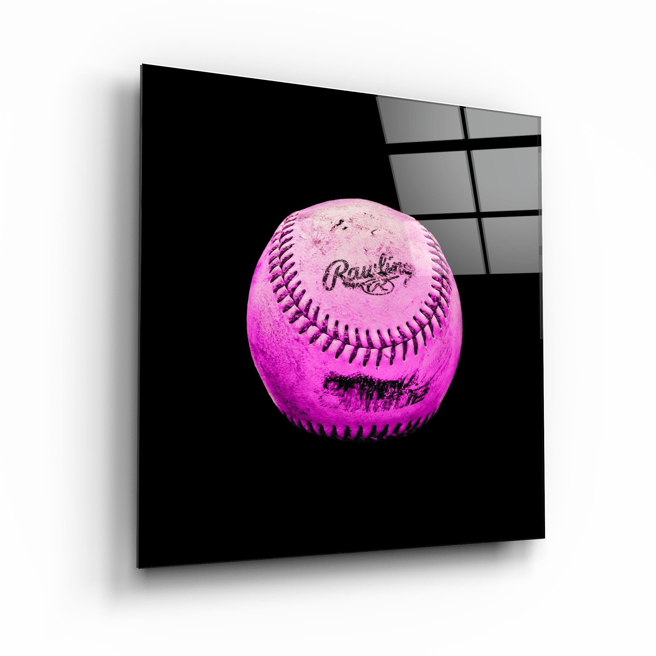 „Neu eingefärbte Designs – Baseball“. <tc>Glasbild</tc>