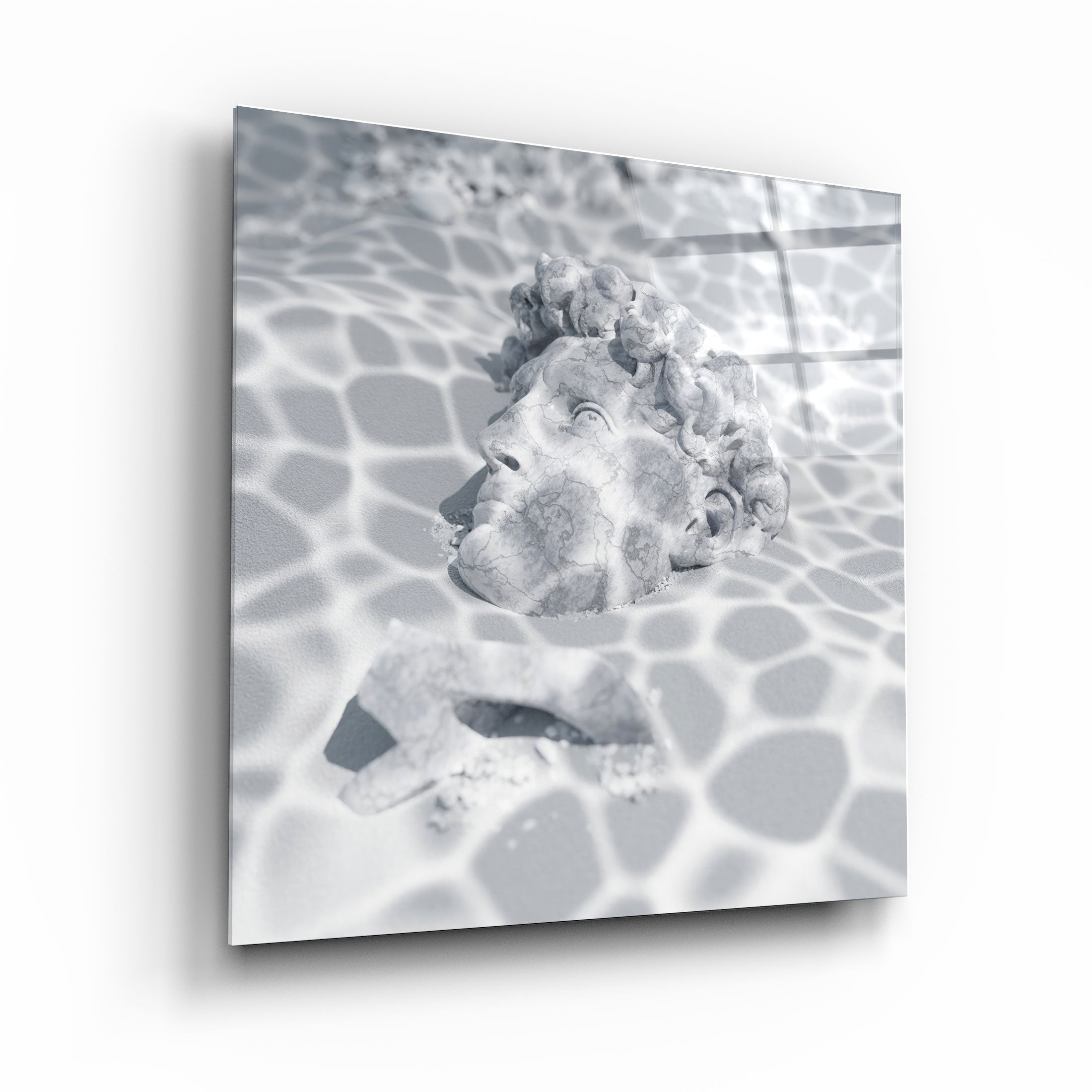 ."Sous l'eau". Art mural en verre de la collection du designer