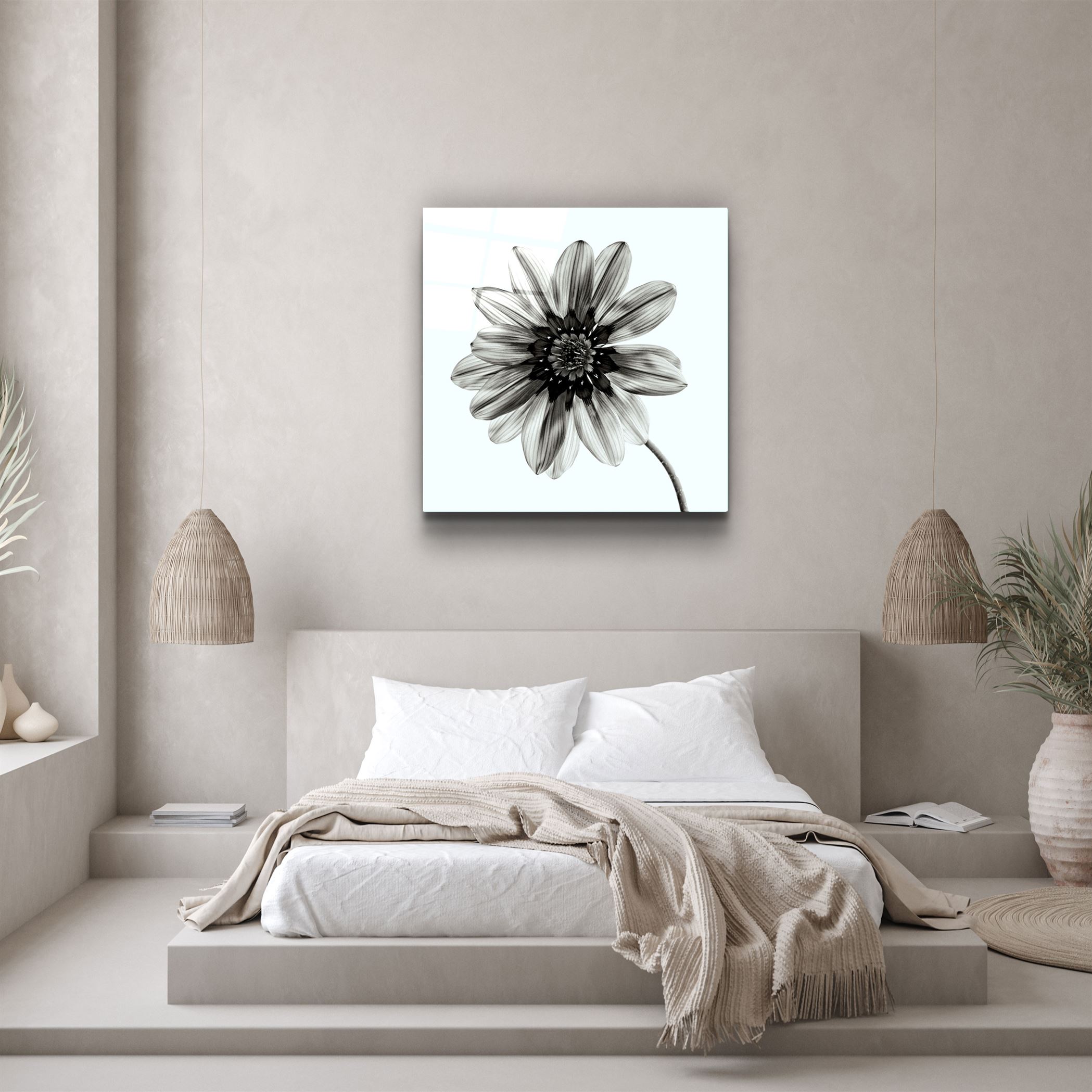 ・"Fleur"・Art mural en verre