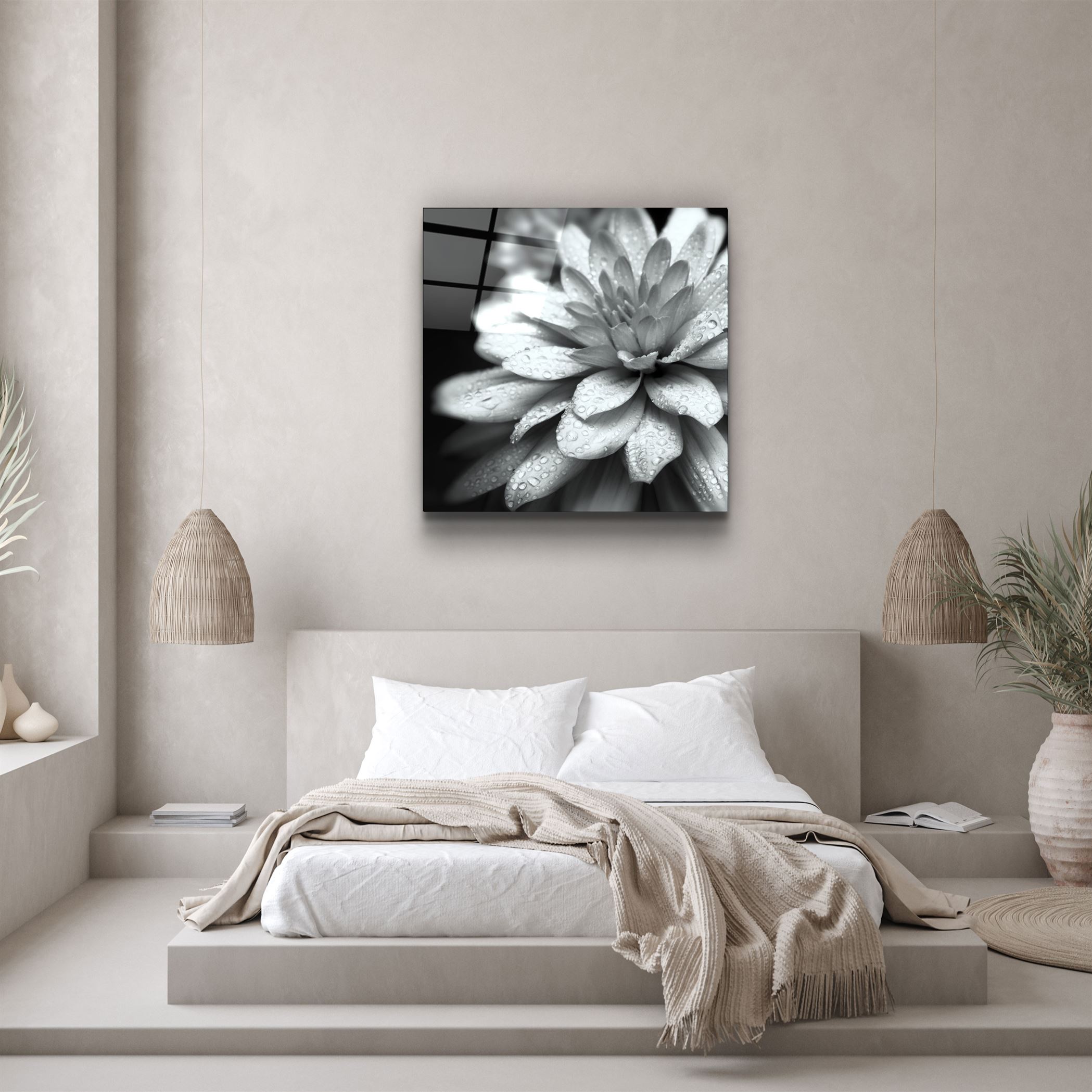 ・"Fleur"・Art mural en verre