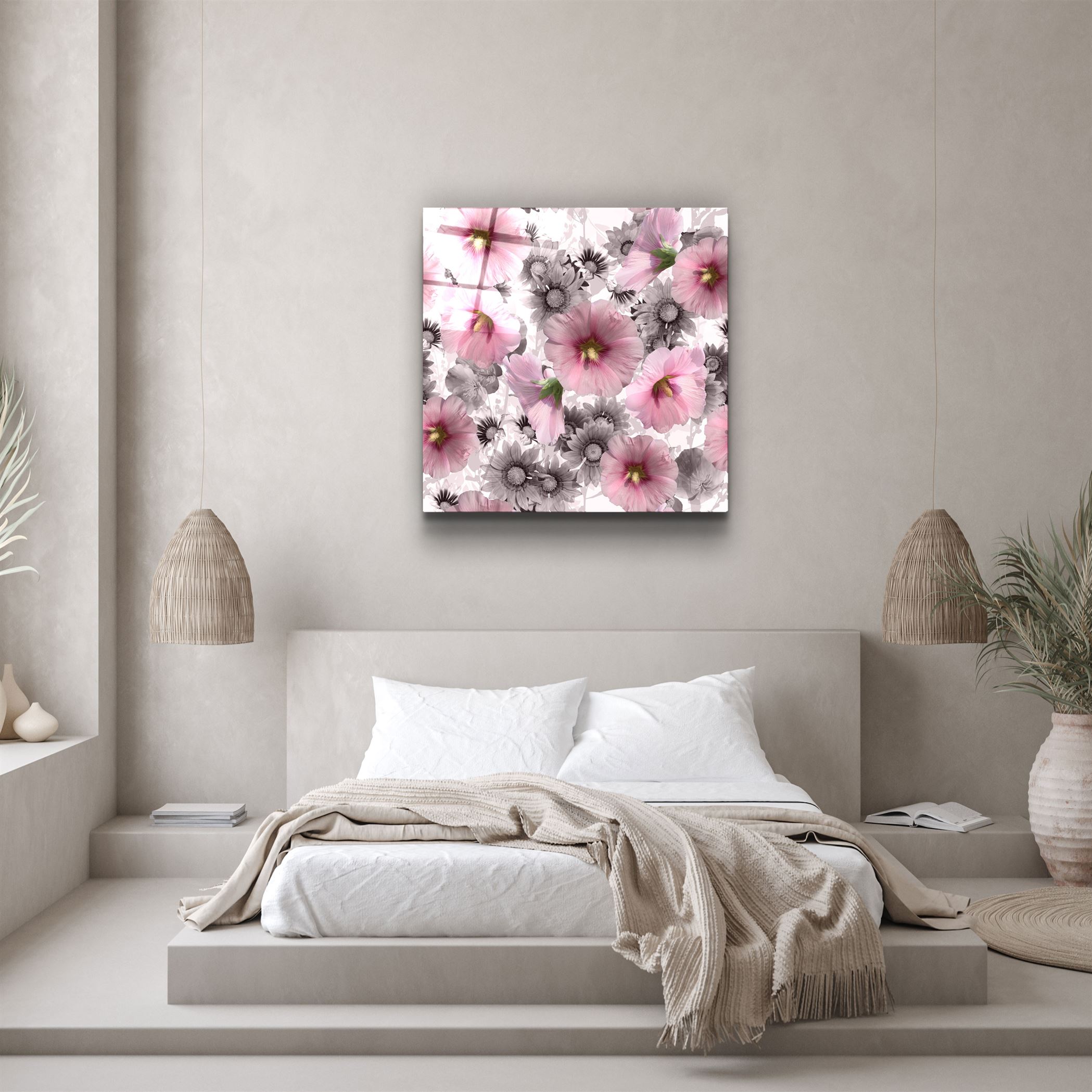 ・"Fleur"・Art mural en verre