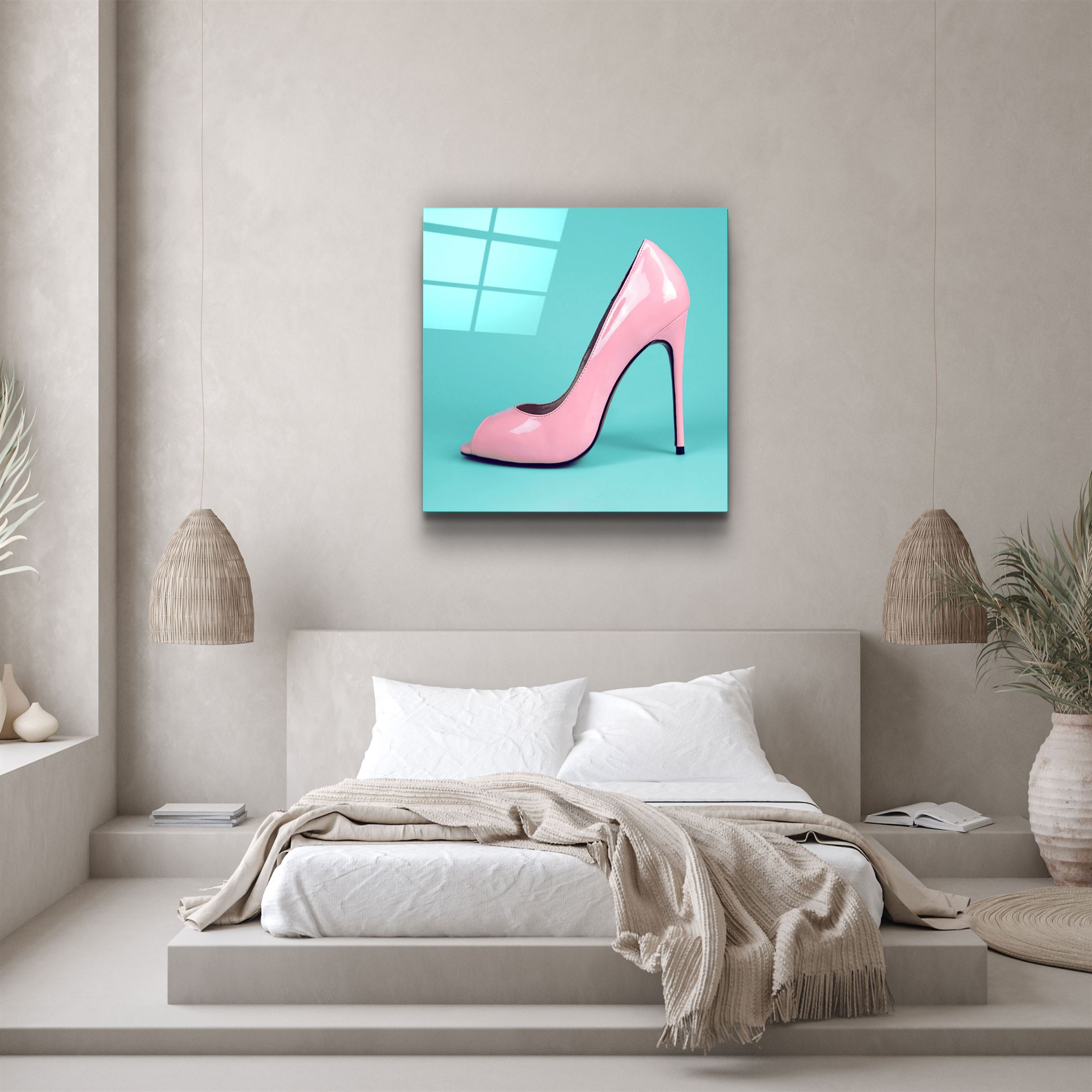 ・"Heeled Shoes"・Glass Wall Art